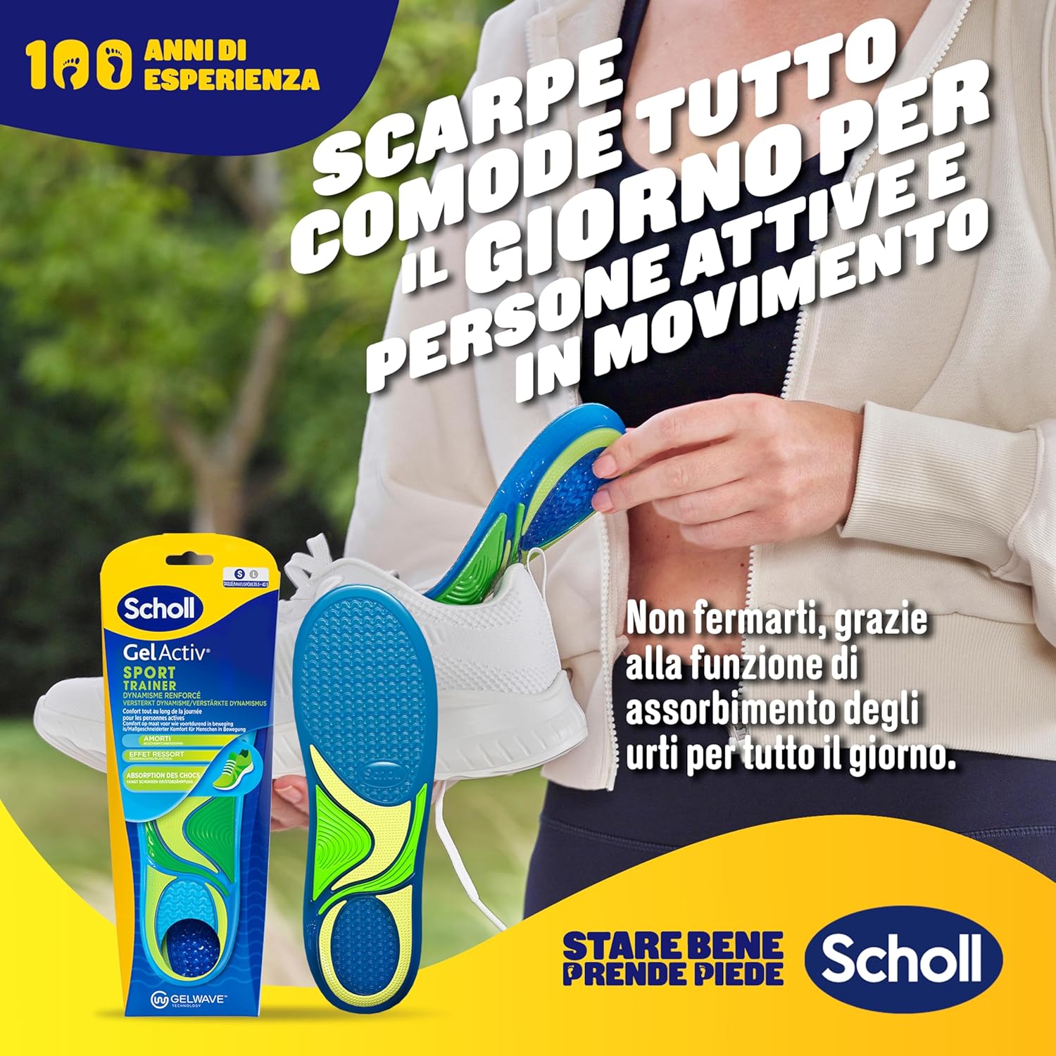 Detalle 2 de Scholl GelActiv Sport Plantillas Mujer Talla 35,5-40,5