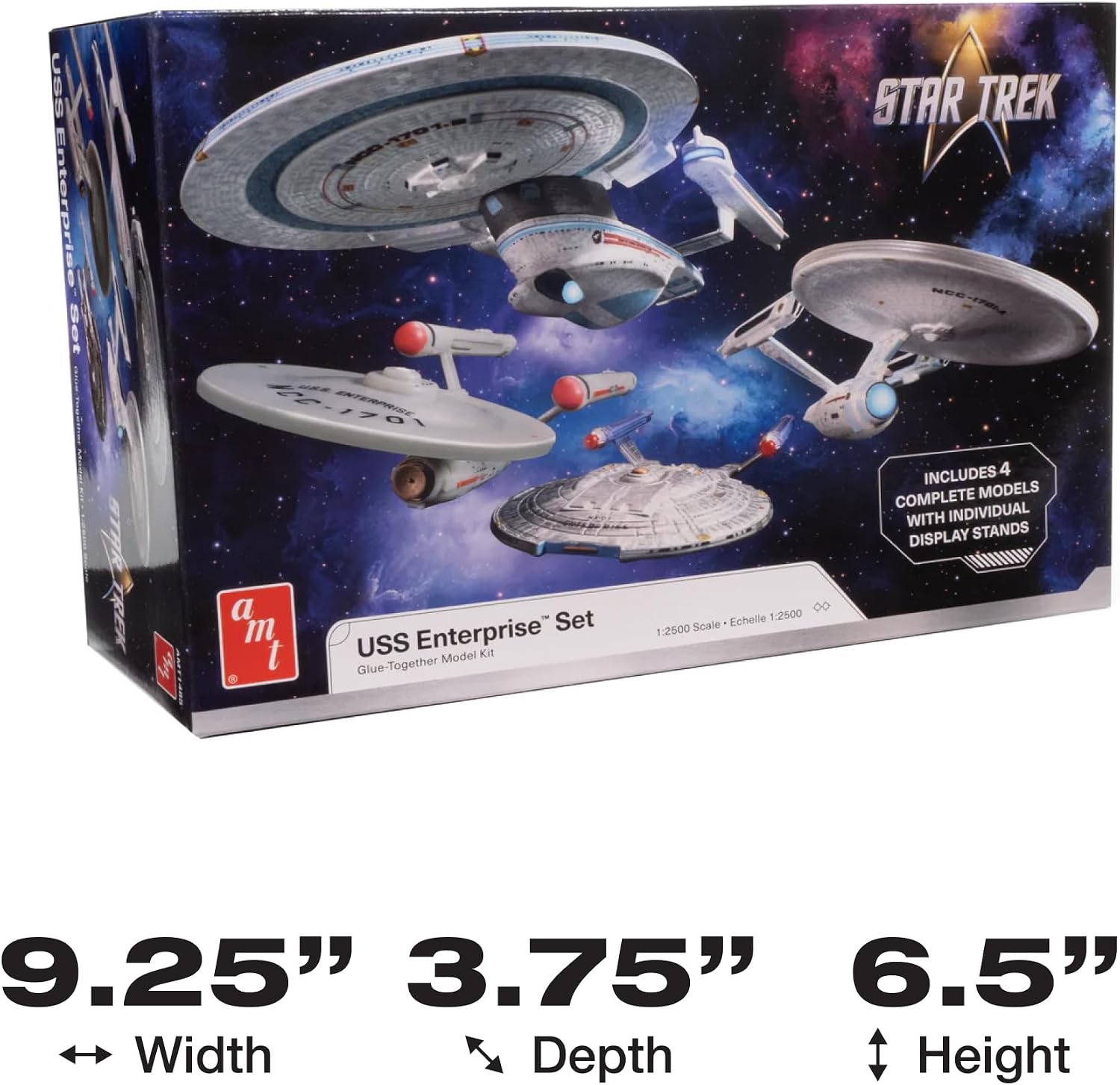 Thumbnail 1 de AMT スター・トレック U.S.S. エンタープライズ 4隻セット 1/2500スケール プラモデルキット
