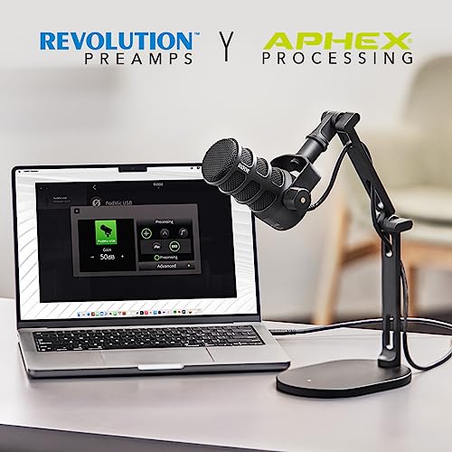 Thumbnail 6 de RØDE PodMic USB: micrófono dinámico de radiodifusión con conectividad XLR y USB-C (Negro)