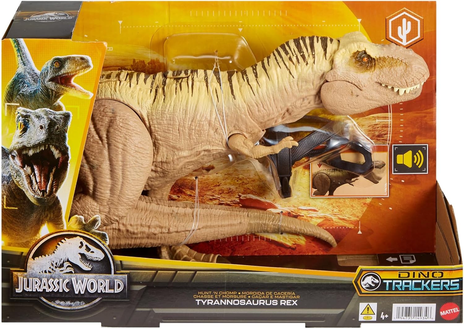 Thumbnail 5 de Mattel Jurassic World T-Rex Caza y Mastica 🦖 Sonidos +4 años