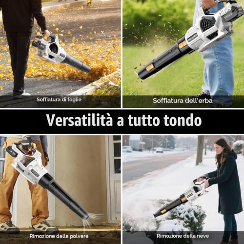 Thumbnail 5 de Soffiatore a Batteria KUZUPRO 21 V con 2 Batterie da 4,0 Ah – potenza, versatilità e libertà di movimento