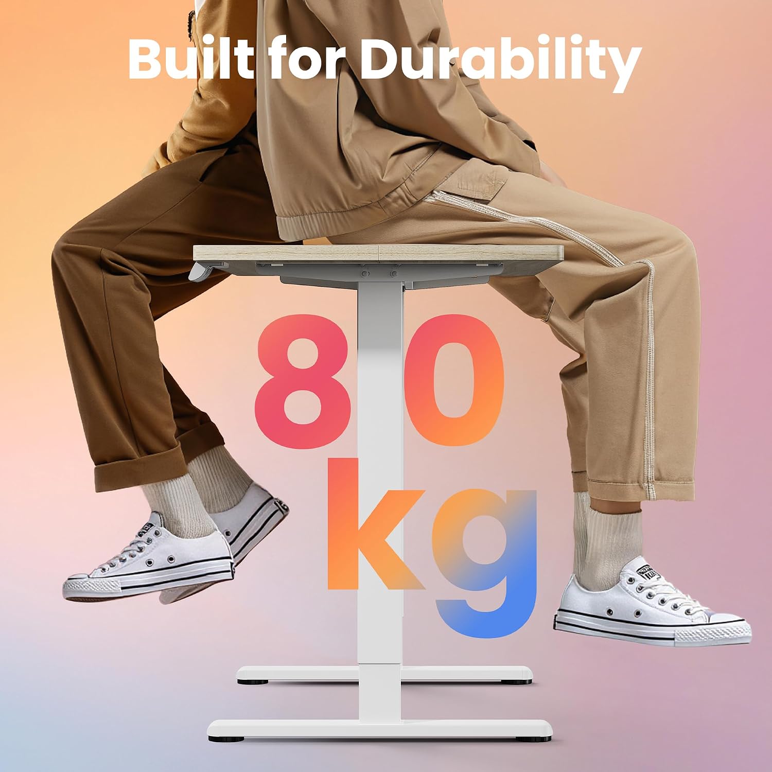 Thumbnail 6 de HUANUO 80cm Electric Standing Desk with 4 Memory Settings
