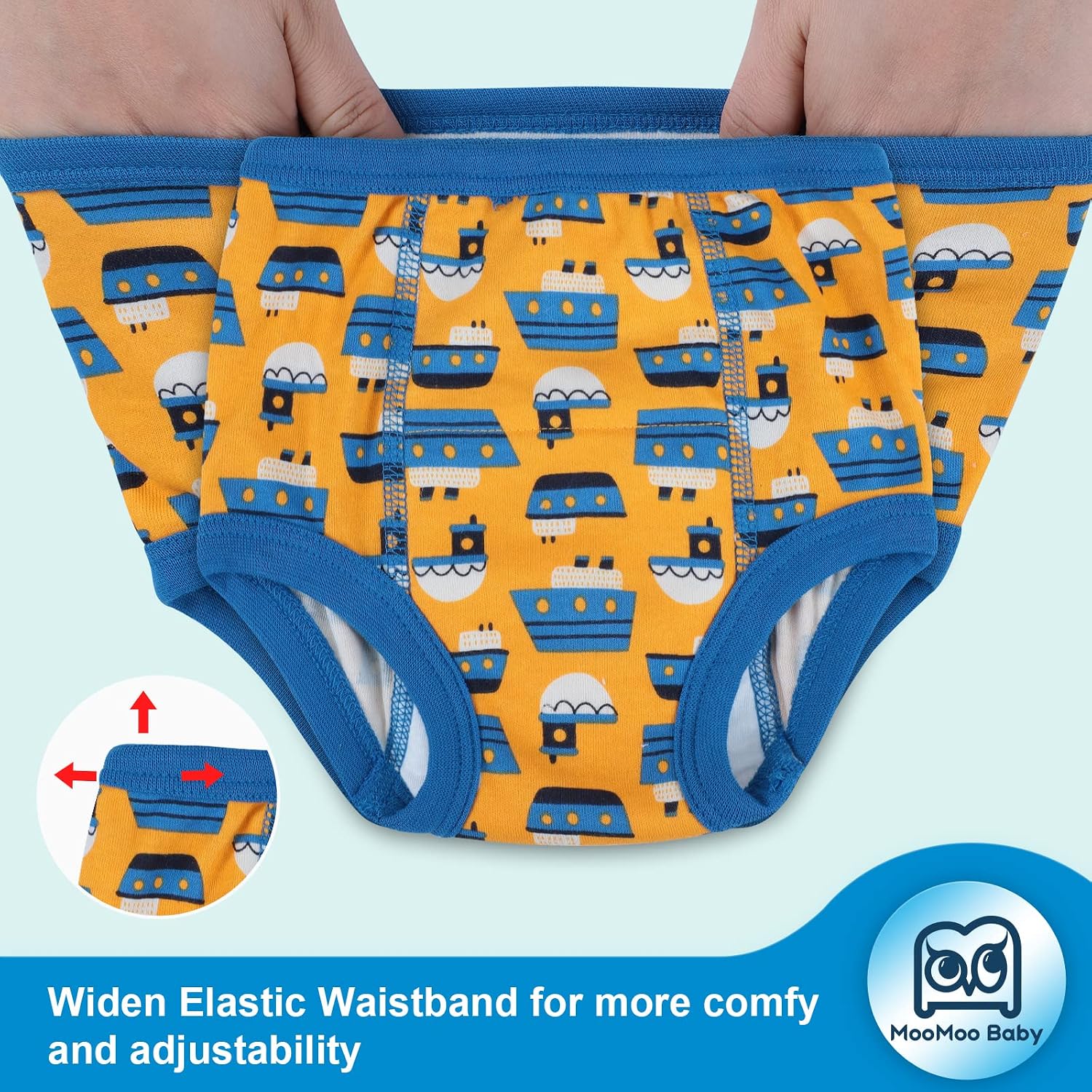 Detalle 1 de MooMoo Baby Potty Training Underwear, 4-Pack