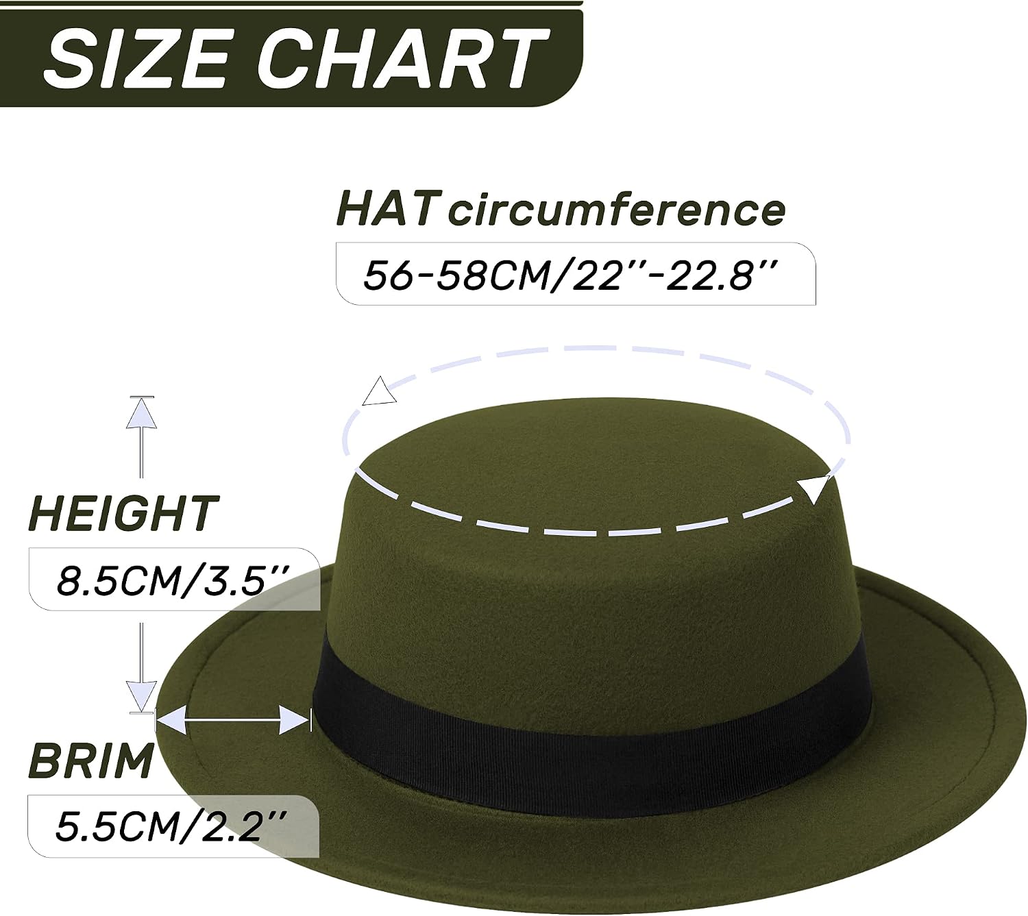 Detalle de Fedora Hat in Cotton-Polyester Blend