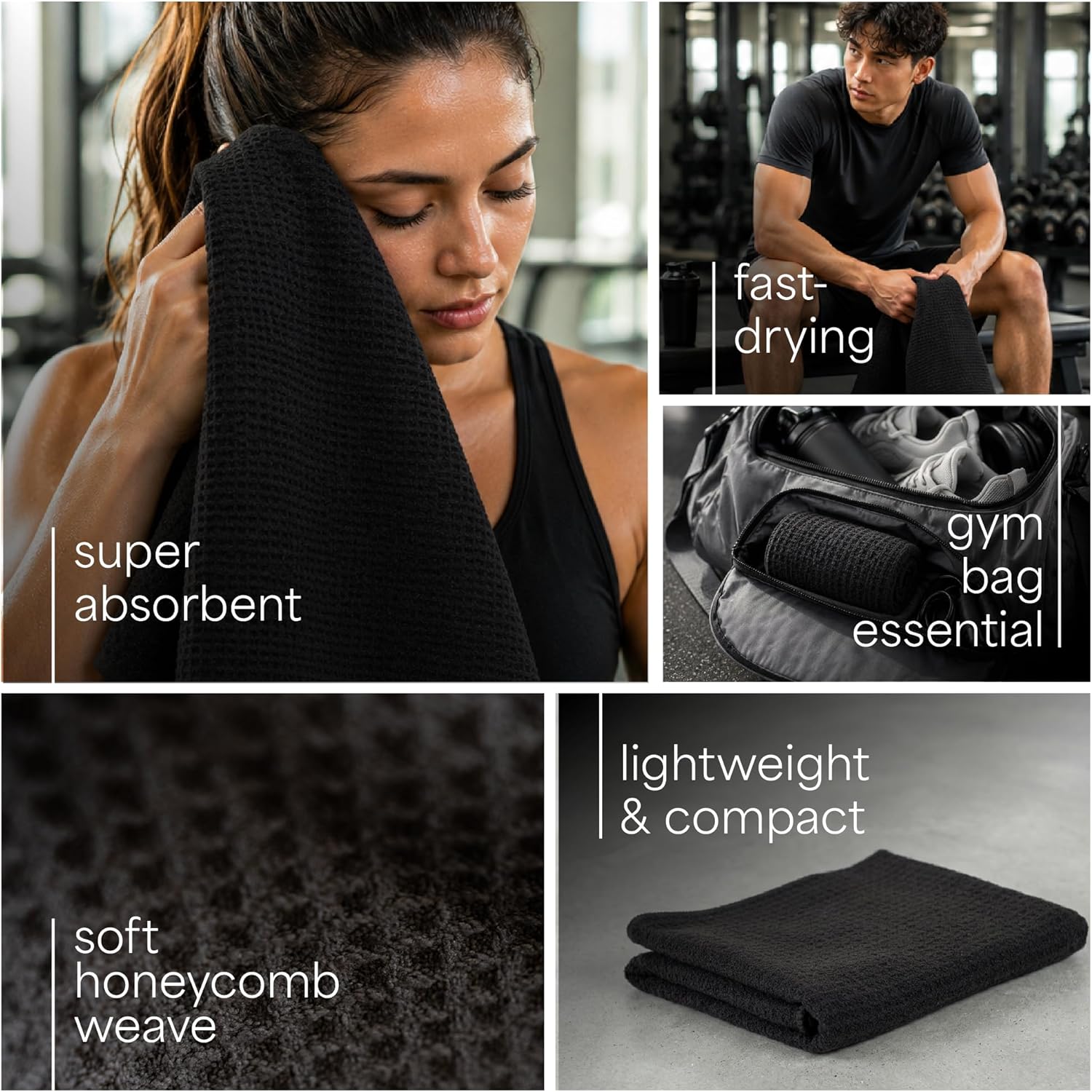 Detalle 2 de S&T INC. Microfiber Yoga Towel, 6-Pack