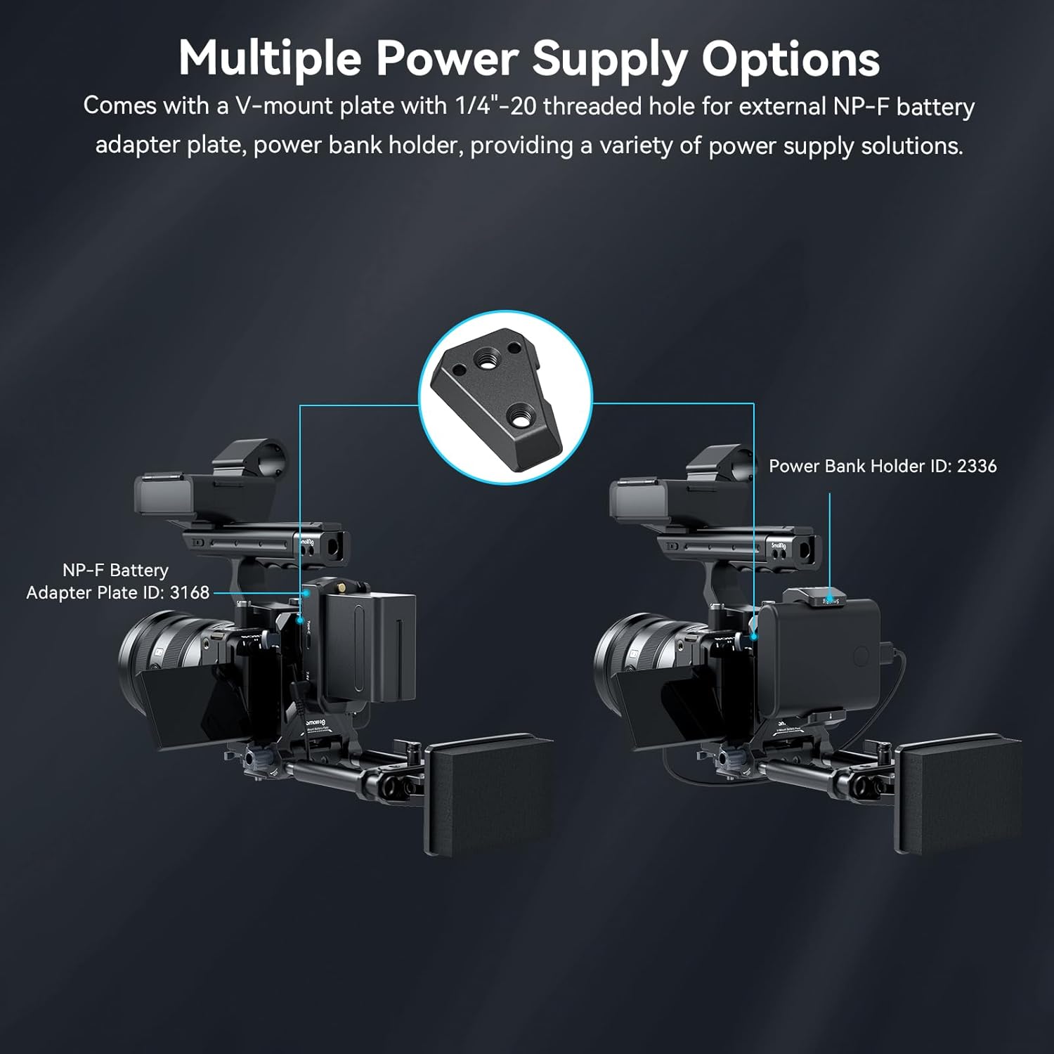 Thumbnail 5 de SMALLRIG 4063 V-Mount Battery Plate for DSLR
