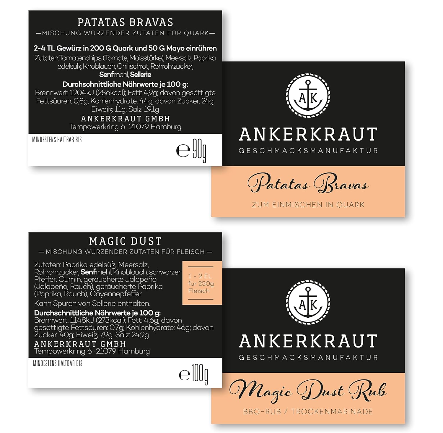 Thumbnail 1 de Ankerkraut Grill Set 6 Gewürze – BBQ Starter-Set mit 6 Korkengläsern