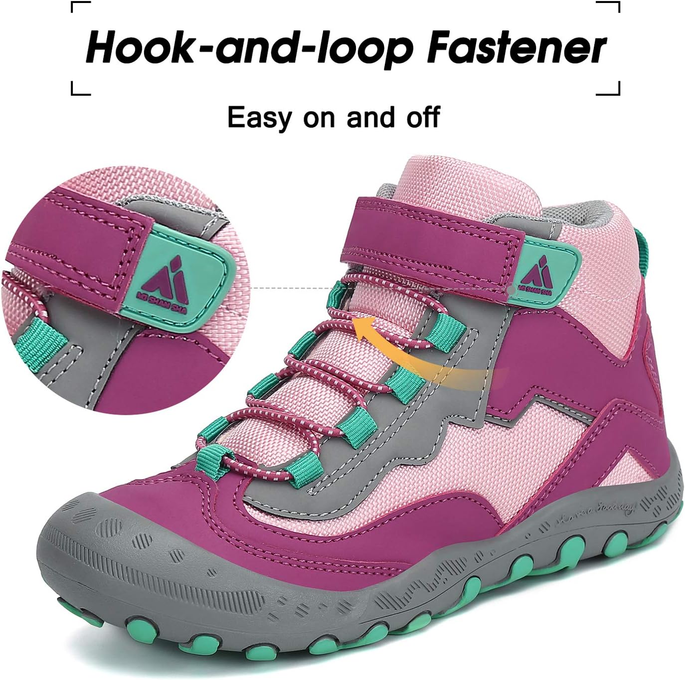 Thumbnail 4 de Mishansha Kids Hiking Boots: Water-Resistant, Anti-Collision Toddler Trekking Shoes