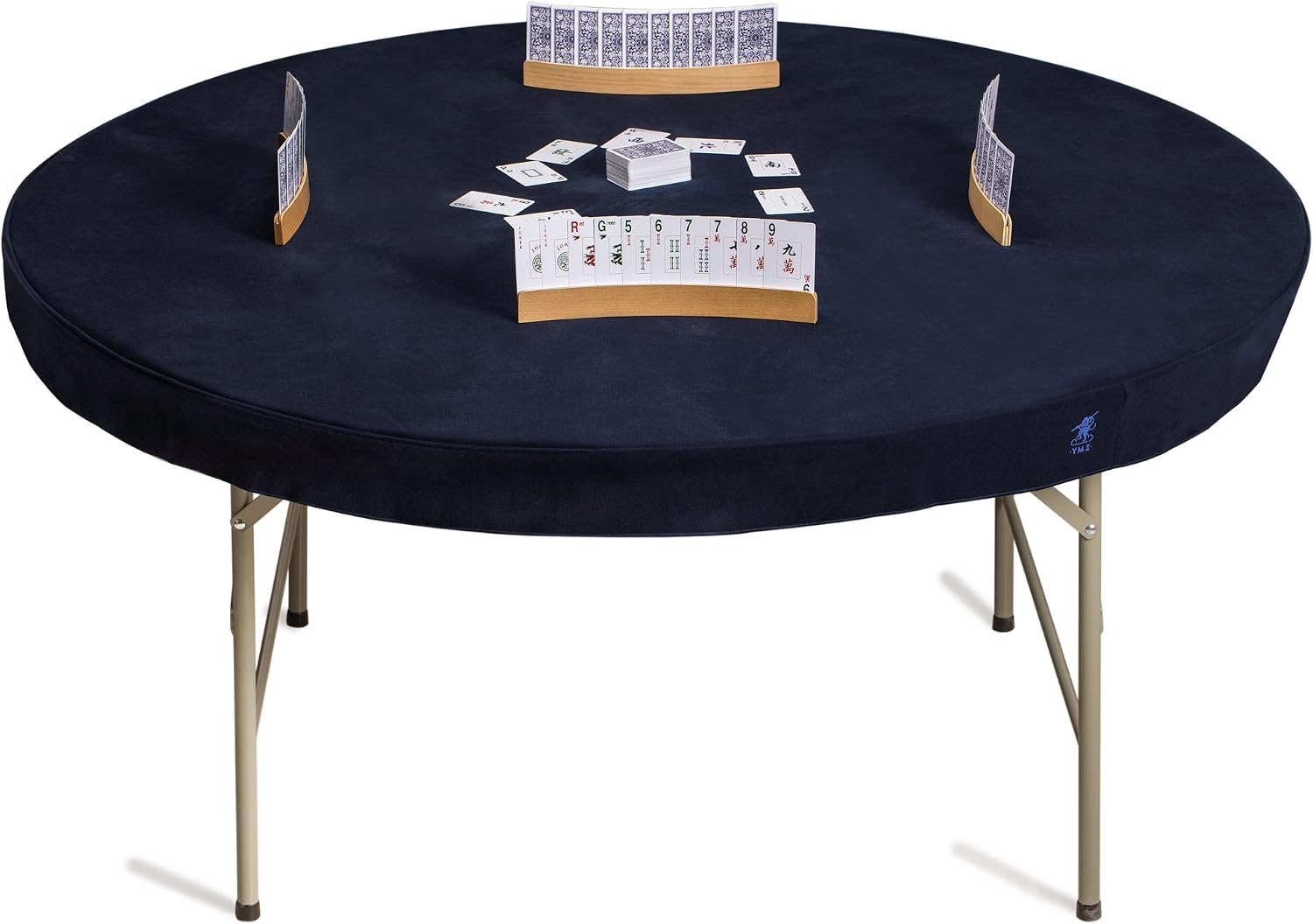 Detalle de Yellow Mountain Imports Professional Grade Blue Round Table Cover – 155.5 cm