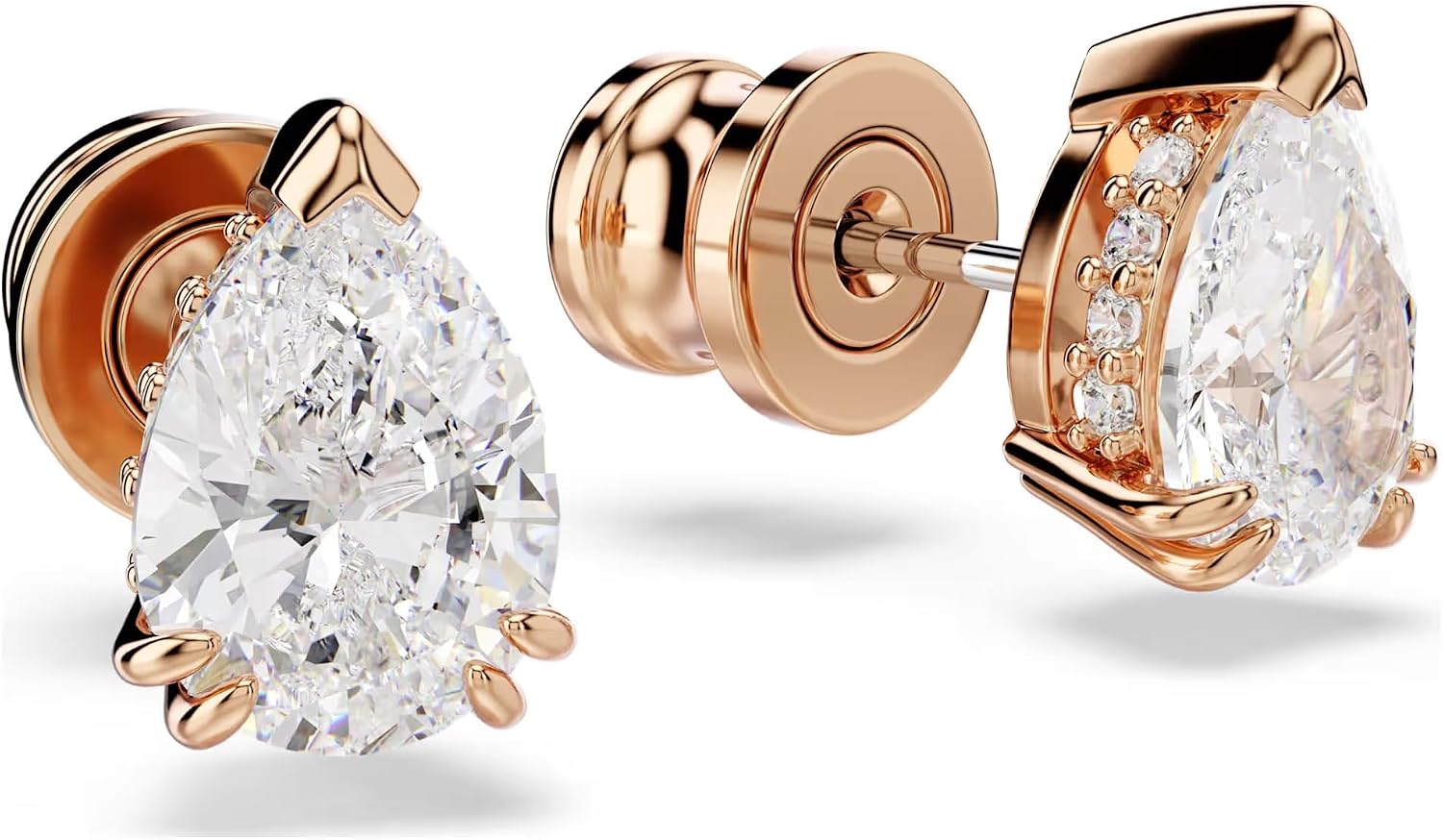 Detalle de Swarovski Stud Earrings, Pear-Cut