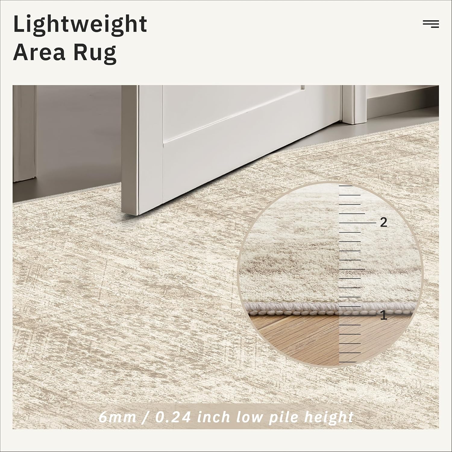 Thumbnail 6 de Soalmost 9 x 12 ft Area Rug low‑pile, washable 🏡