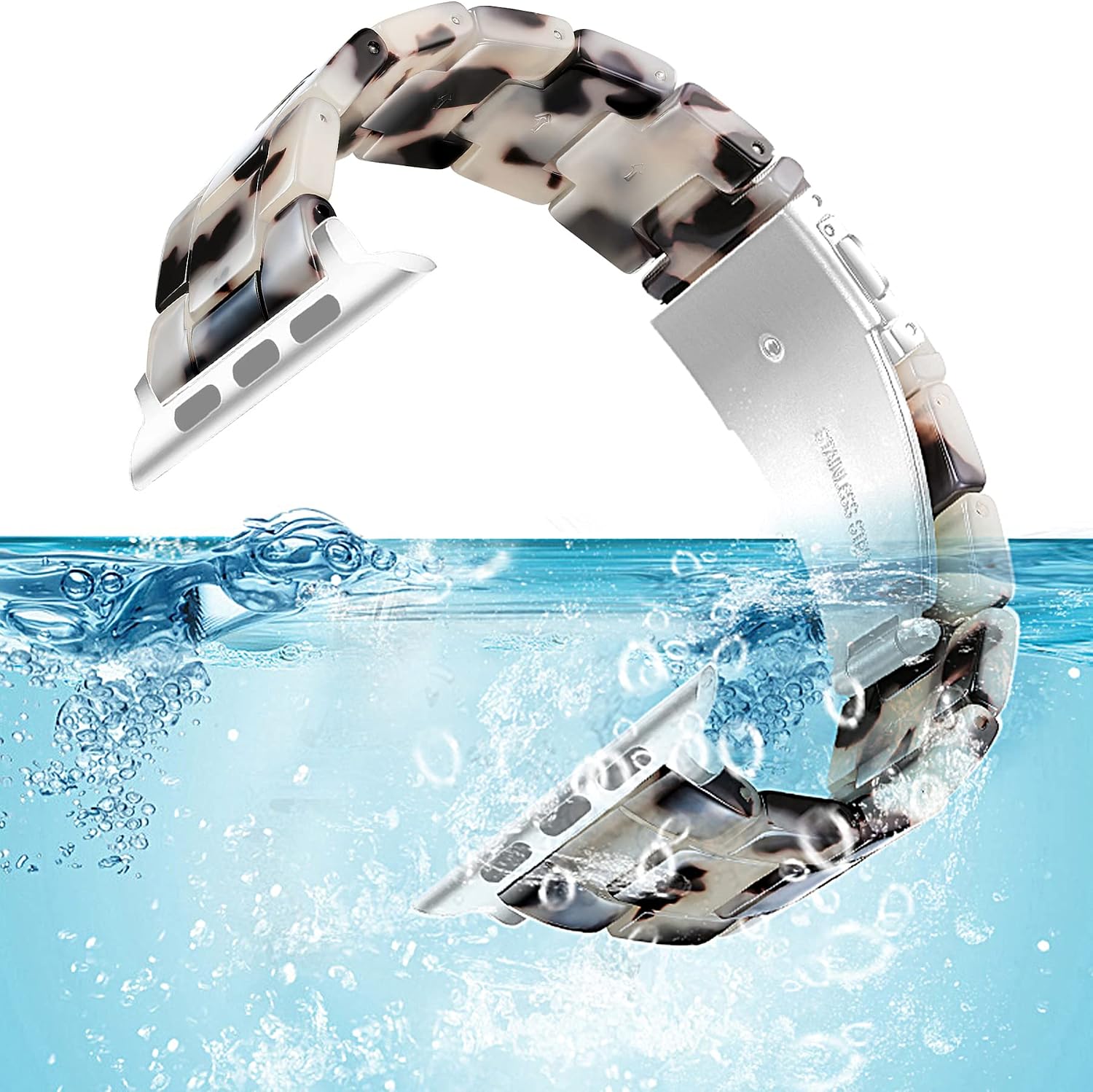 Thumbnail 4 de NYENEIL Lightweight Resin Apple Watch Band with Adjustable Links