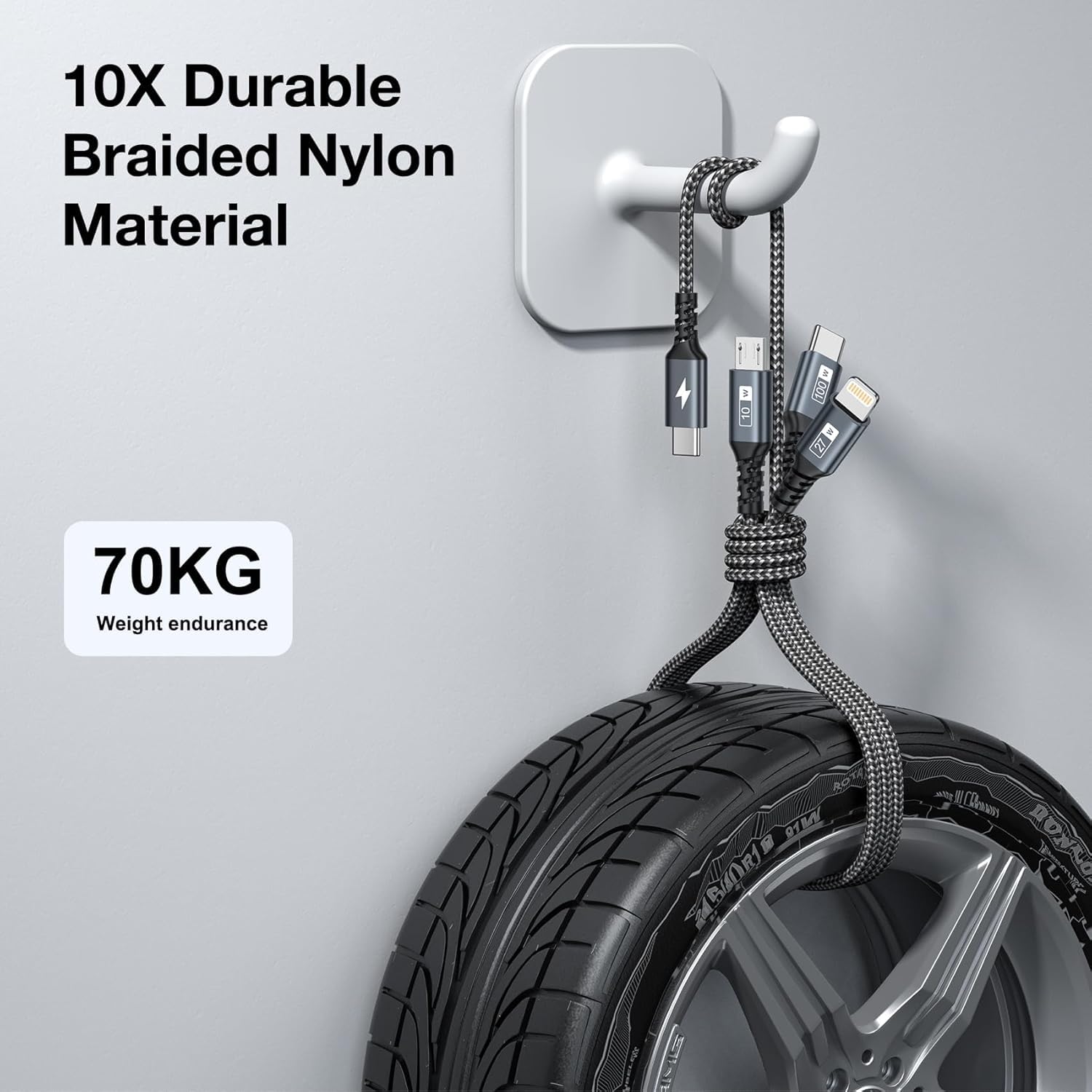 Detalle 2 de GIANAC 100W USB C Multi Ladekabel 50cm