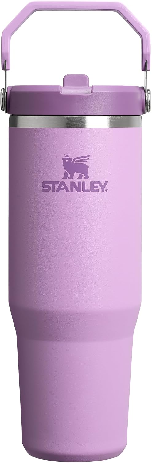 Detalle de Stanley Flip Straw Tumbler 1.0 Borraccia Con Cannuccia 0.89L Lilac: borraccia termica a prova di perdite per viaggiare e allenarsi