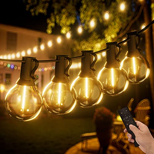 Detalle de Yuucio Guirnalda Exterior 45 m con Luces G40 LED, Regulable y IP44