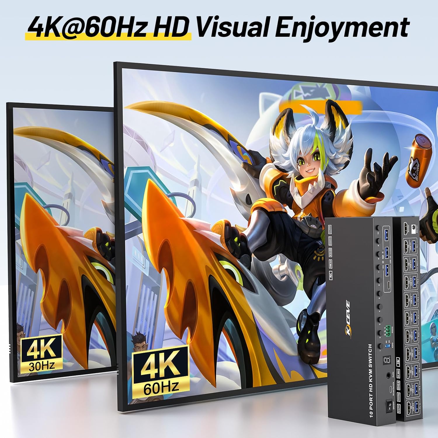 Thumbnail 6 de 10 Port HDMI KVM Switch 4K@60 Hz