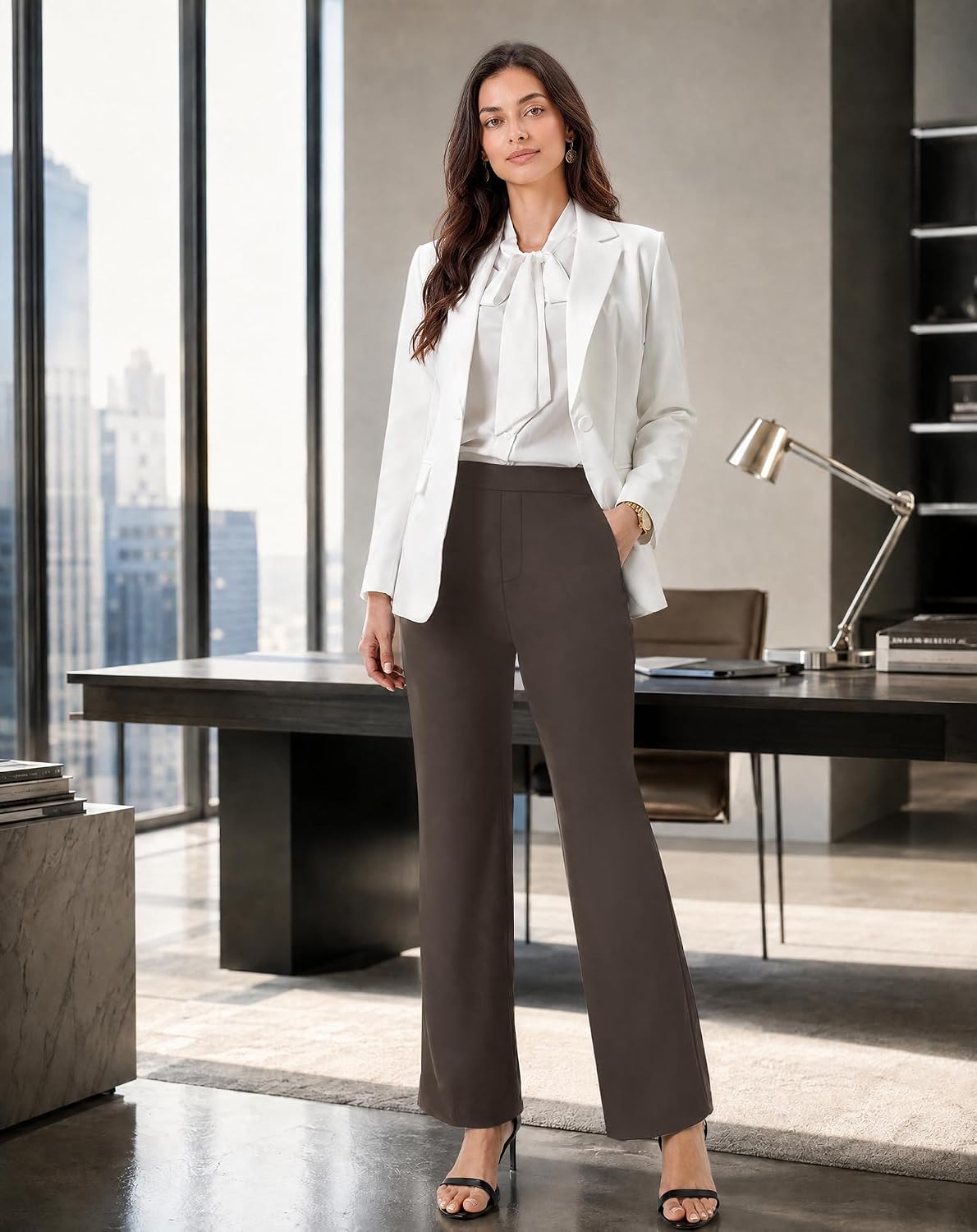 Detalle 2 de SEMARO Wide-Leg Dress Pants in Polyester