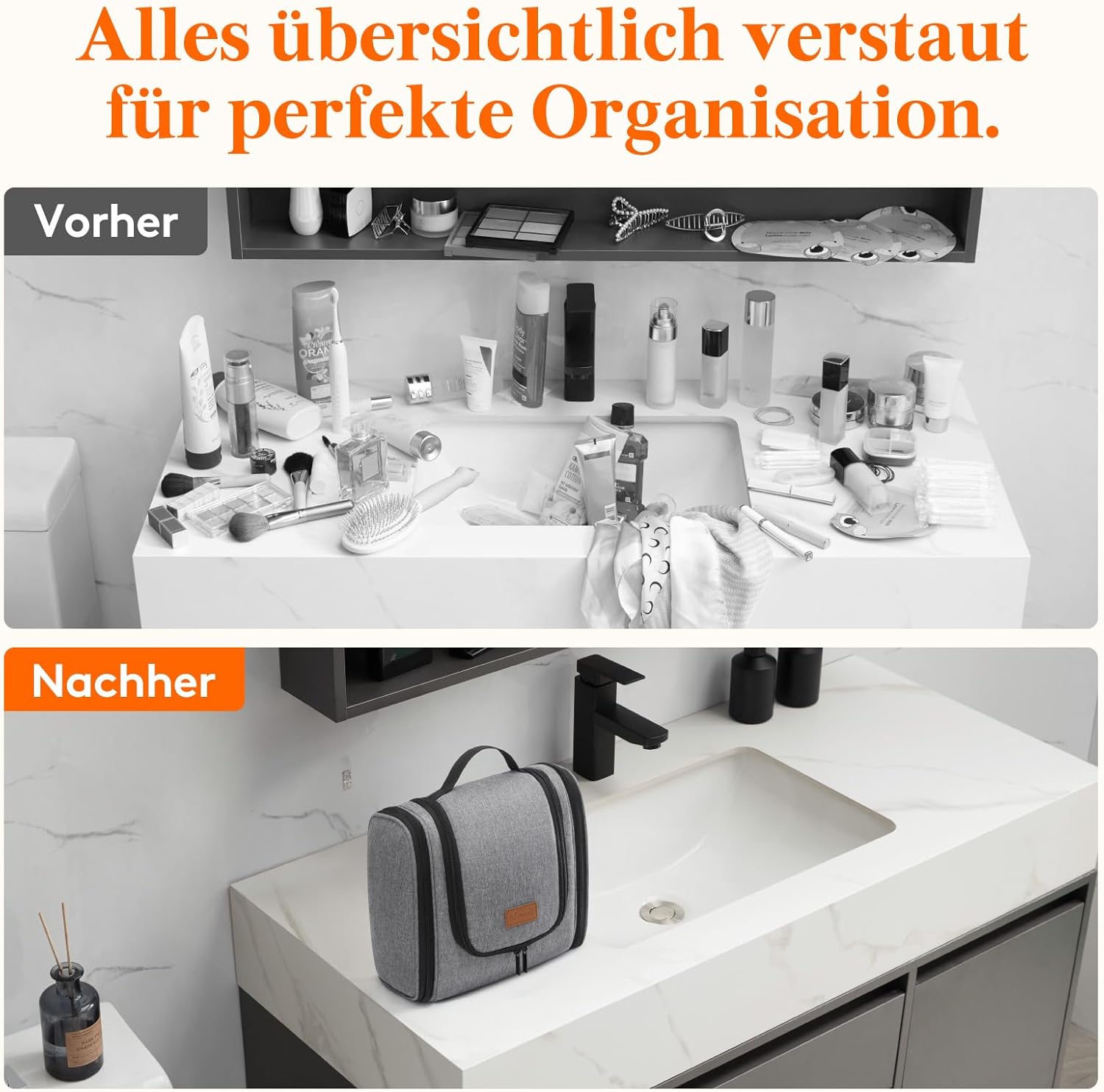 Thumbnail 6 de Lifewit Große Kulturbeutel Herren 23×13,5×27,5 cm