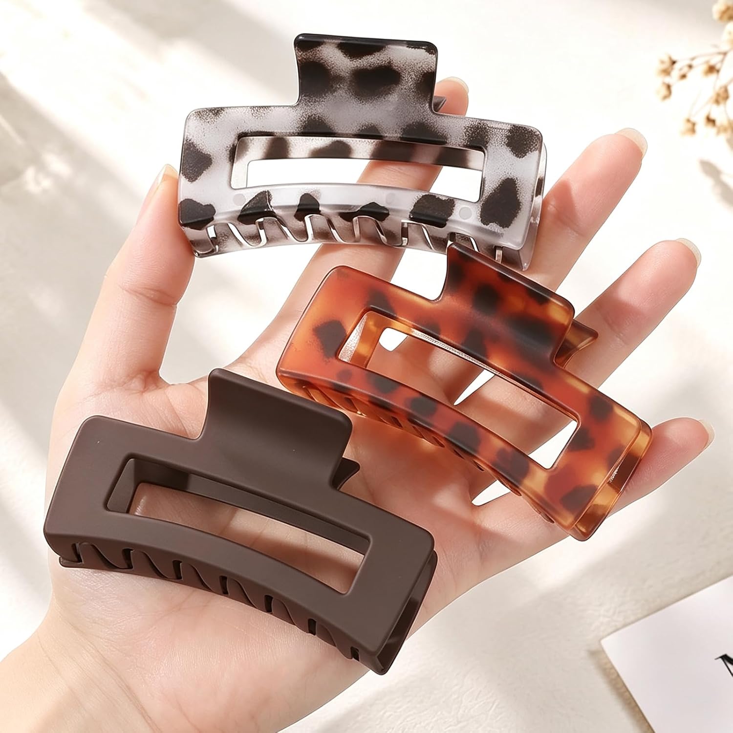 Thumbnail 4 de Hair Claw Clips, 3.5-Inch Rectangle