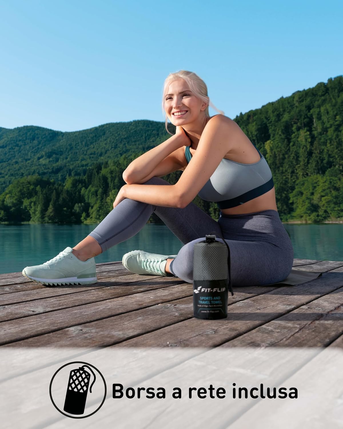Detalle 2 de Fit-Flip asciugamano microfibra per sport