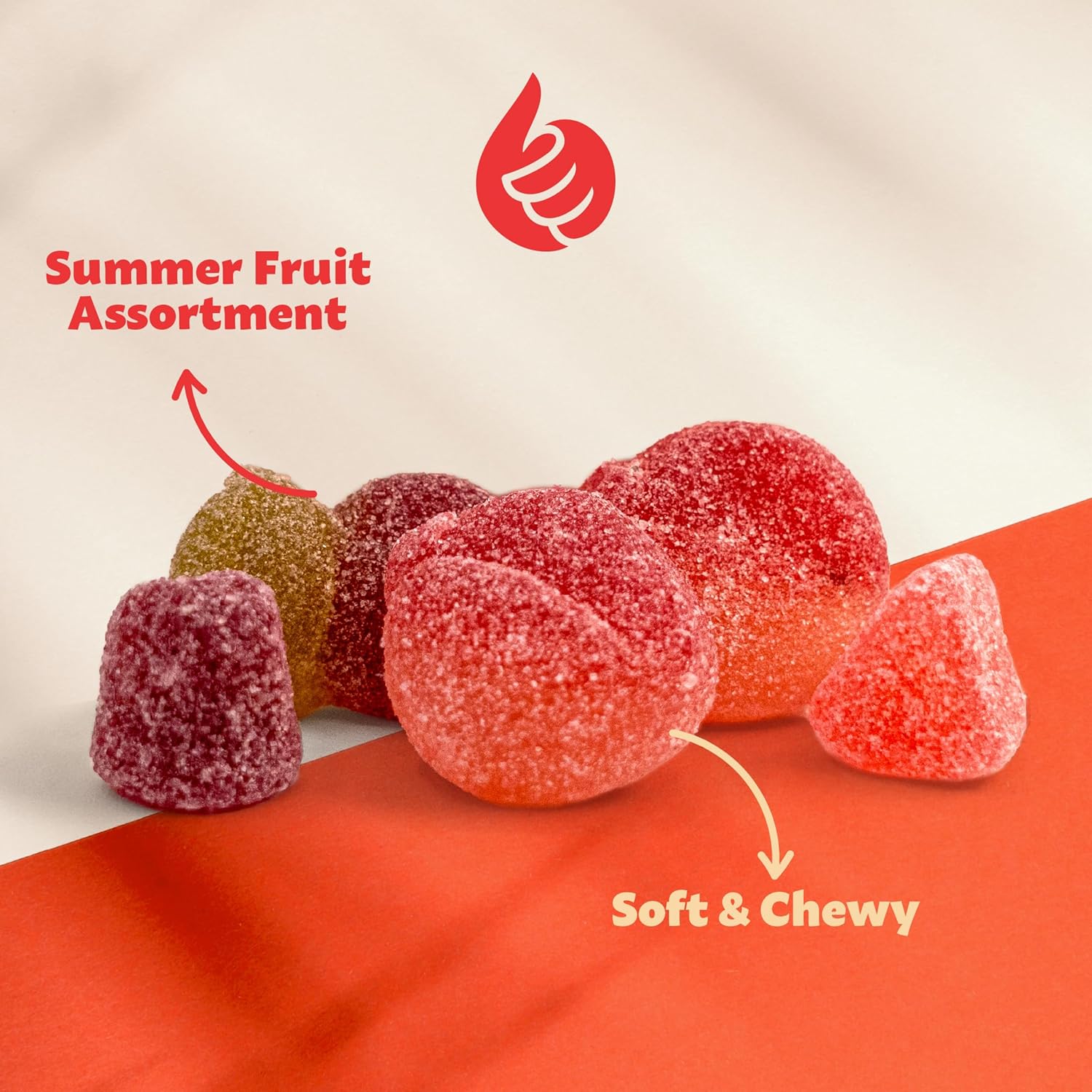 Detalle 1 de ILIKE! Sour Fruit Jelly Candy Mix, Dye-Free Vegan Gummies, 1 Lb Bag