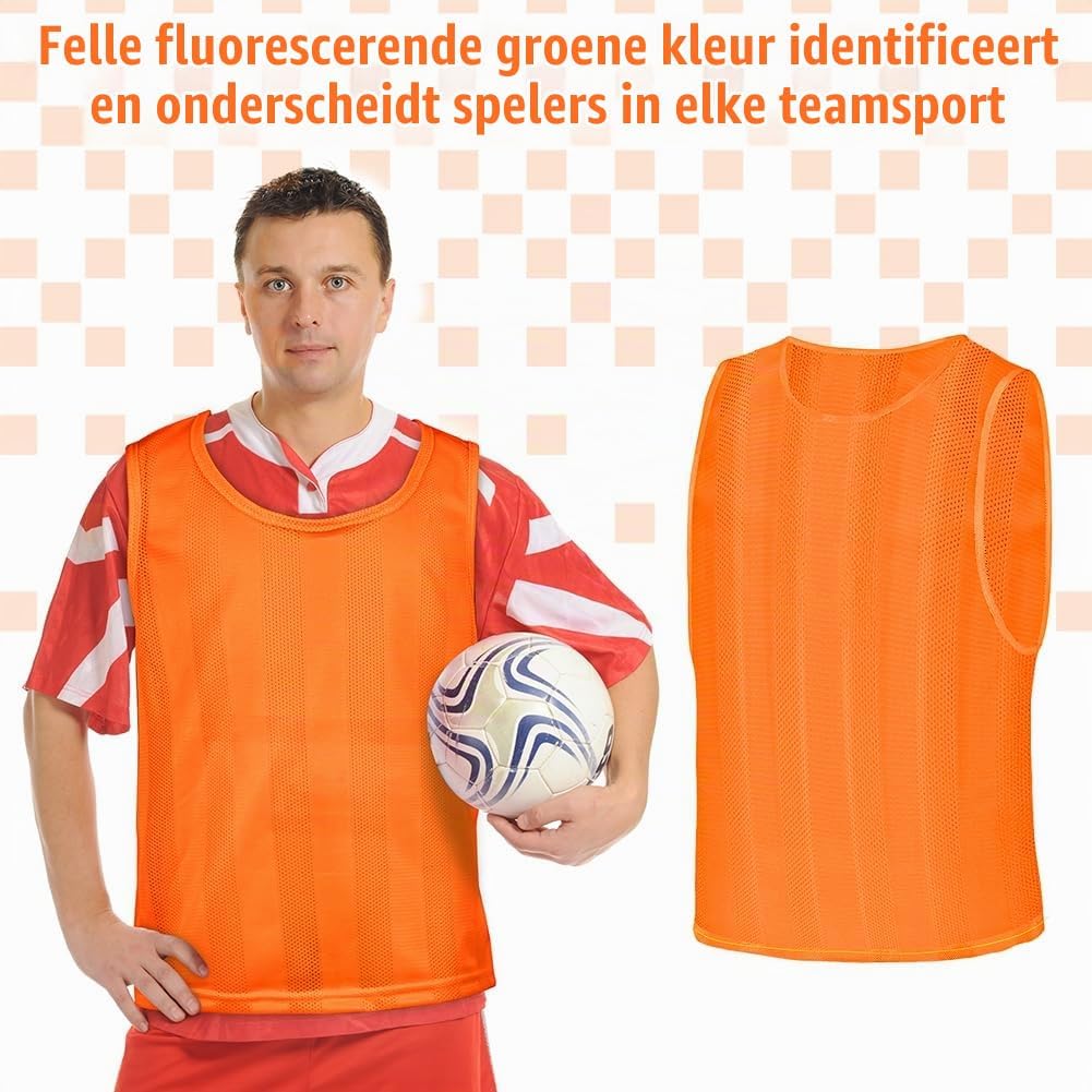 Detalle 1 de BSBUY 5231162 voetbaltrainingshesjes, 6-delige meshset van polyester