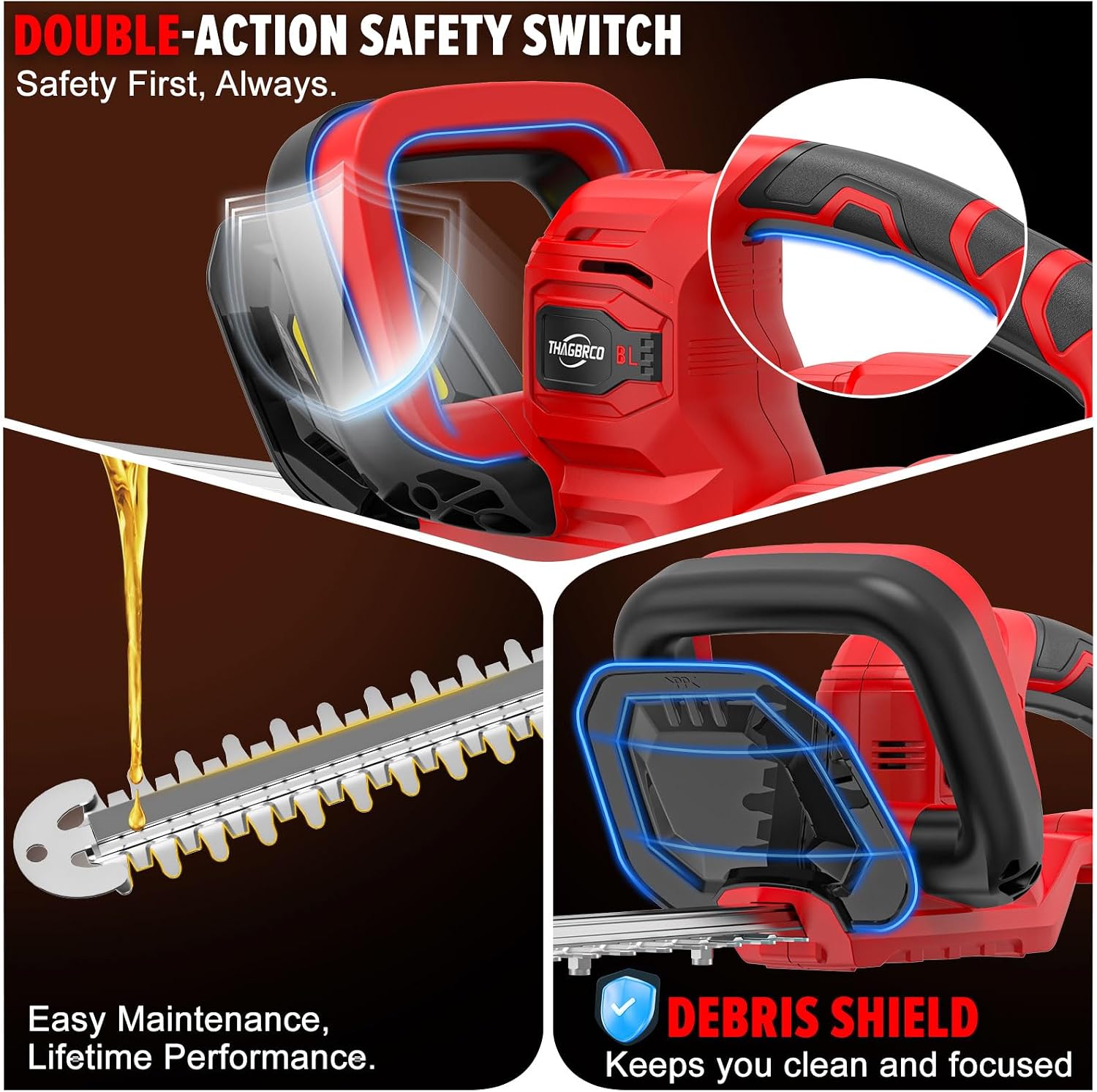 Thumbnail 6 de ThagBrco cordless hedge trimmer 22-inch blade