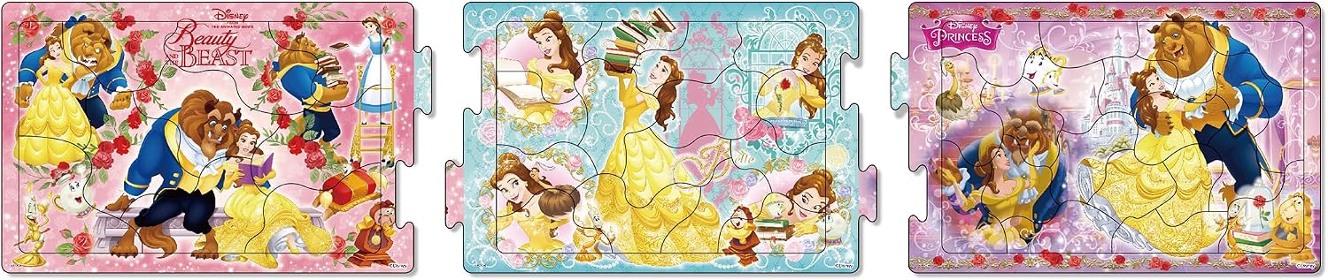 Detalle 2 de エポック社 アポロのステップパノラマパズル 24-178 美女と野獣 10・15・20ピース