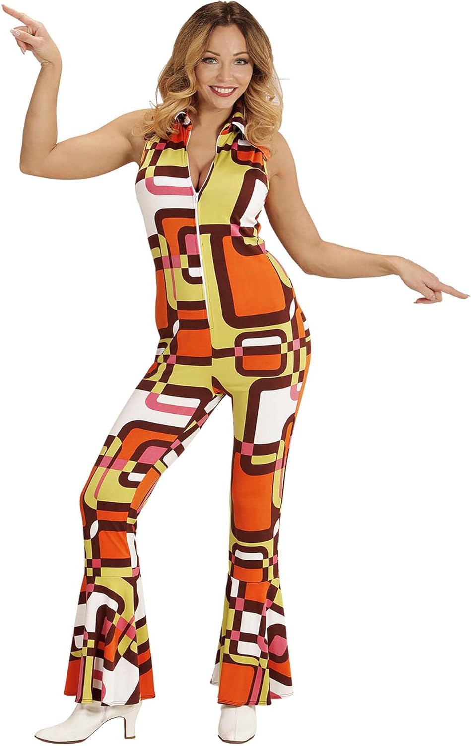 Thumbnail 6 de W WIDMANN MILANO Party Fashion Kostüm 70er Jahre – Overall mit Schlaghose (Größe L)