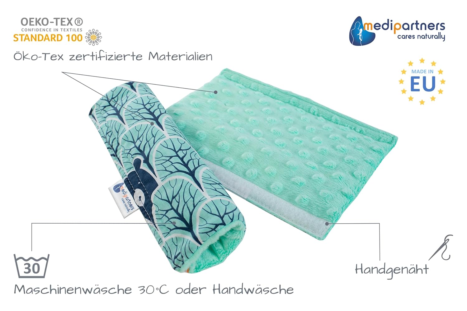 Thumbnail 1 de Medi Partners Gurtpolster Kinder 2 Stück