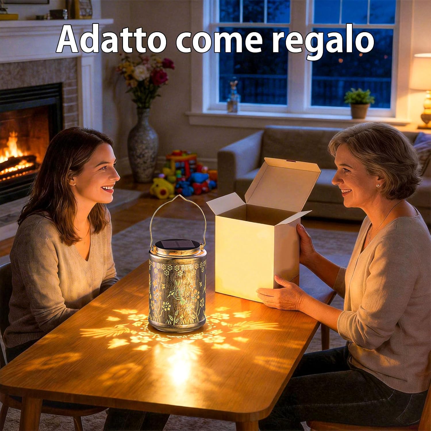 Detalle de SOLARBABY Lanterna Solare da Esterno, 2 Pezzi Colibrì in Metallo – Impermeabile IP65