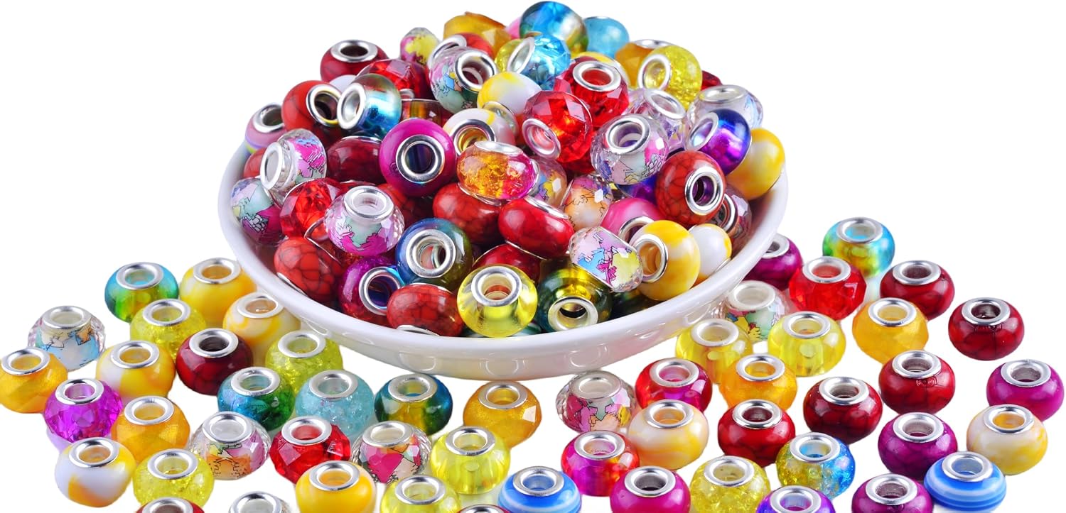 Thumbnail 6 de KJML DIY Beads for Beadable Pens, 14mm Multicolor Resin, 120 Count