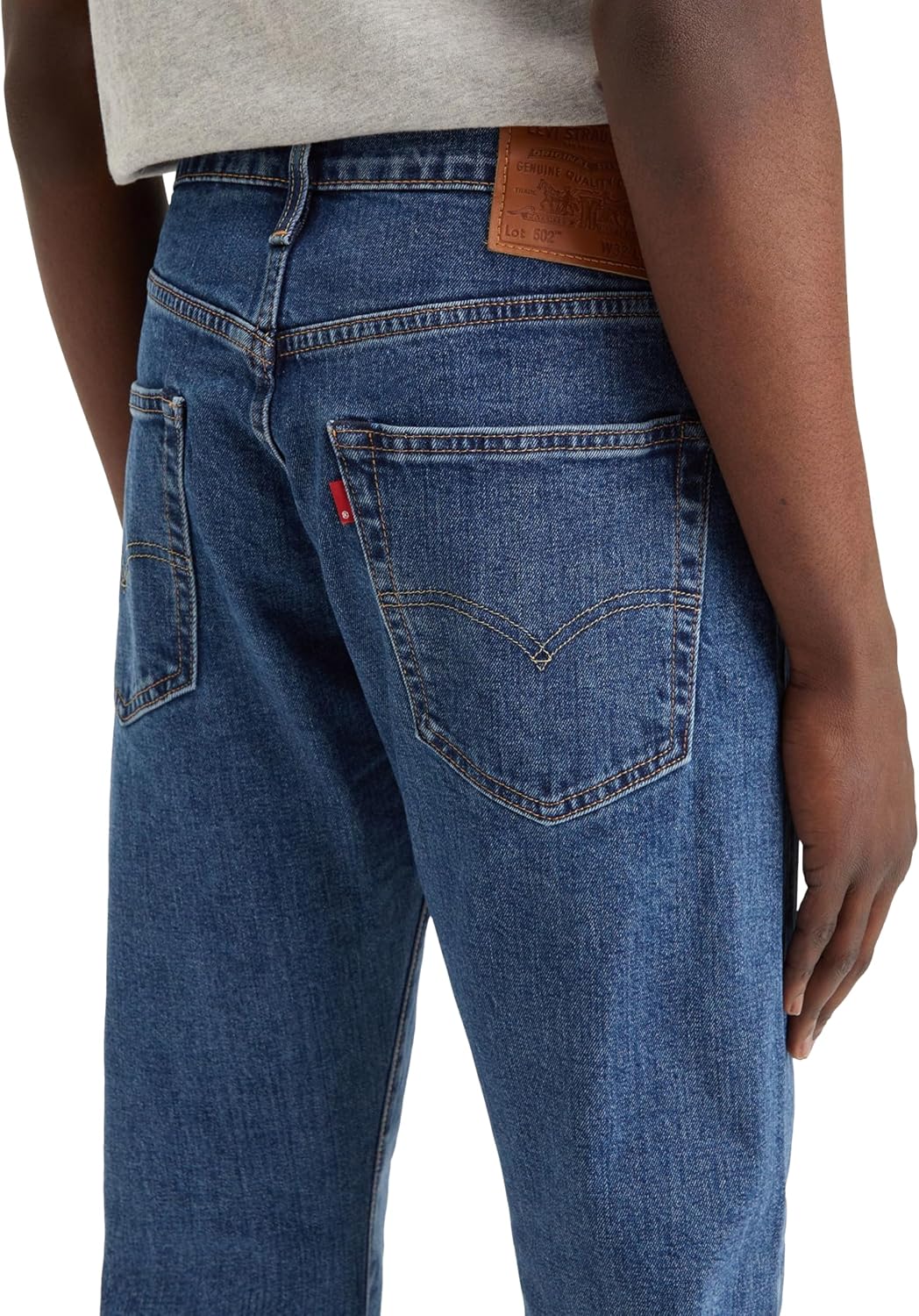 Detalle de Levi's 502 Taper Jeans, Stonewash Stretch – Homme, 32W / 34L