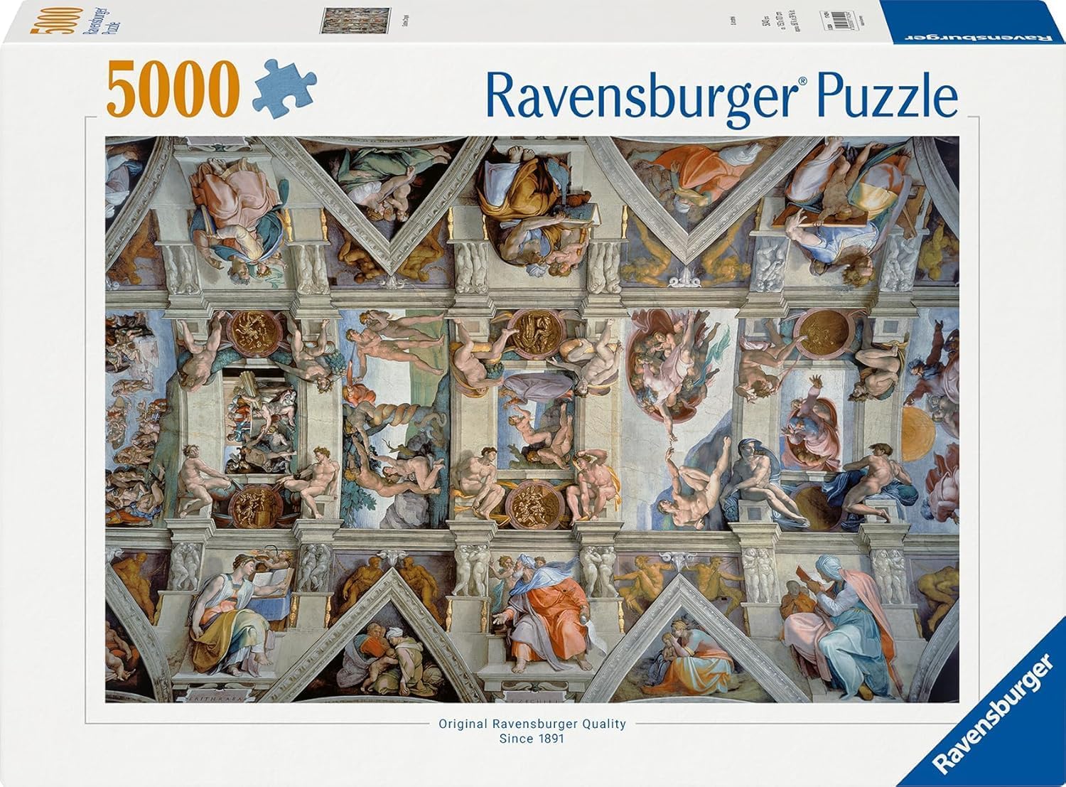 Detalle de Ravensburger Puzzle Cappella Sistina 5000 pezzi, 153x101 cm 🧩