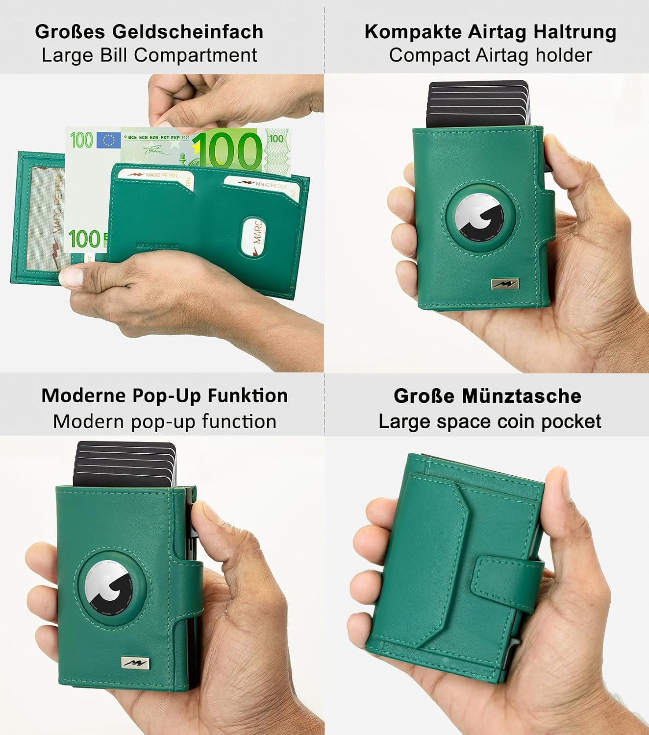 Detalle de Marc Peter Chicago RFID Slim Wallet