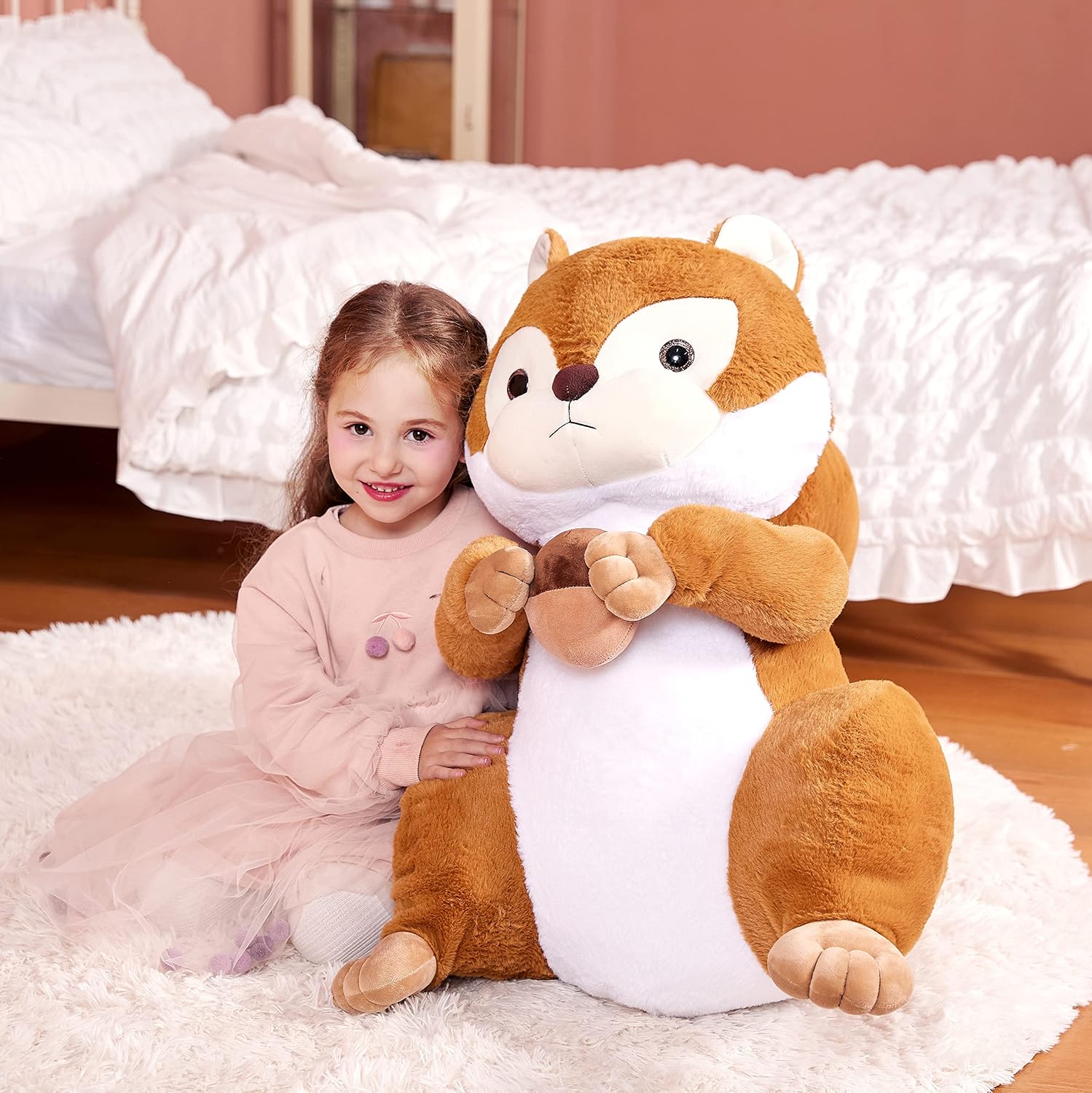 Thumbnail 6 de IKASA Großes Eichhörnchen Kuscheltier – Riesiges Plüsch-Universum mit 60 cm