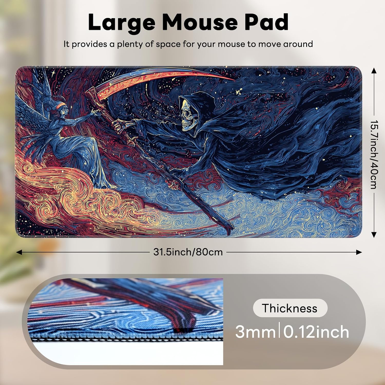 Detalle de Stanploe Gaming Mouse Pad, 31.5 x 15.7 in