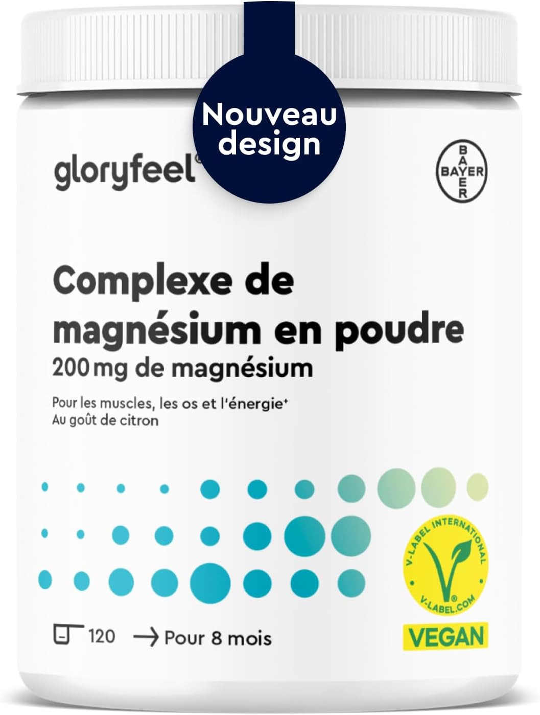 Detalle de Complexe de magnésium poudre 600 g 🍋
