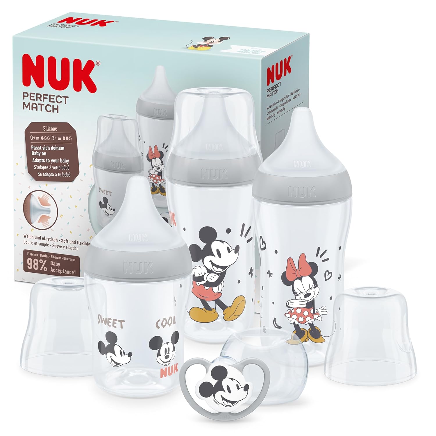 Detalle de NUK Perfect Match Flaschenset ab 0 Monate