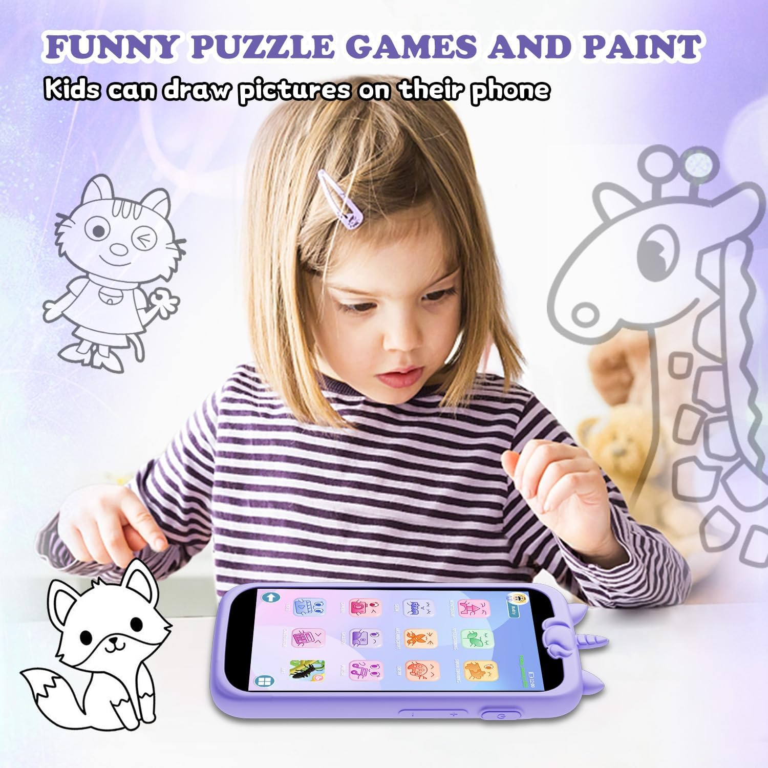 Thumbnail 6 de Kids Toys Phone 3.97-Inch Touchscreen Mini Phone