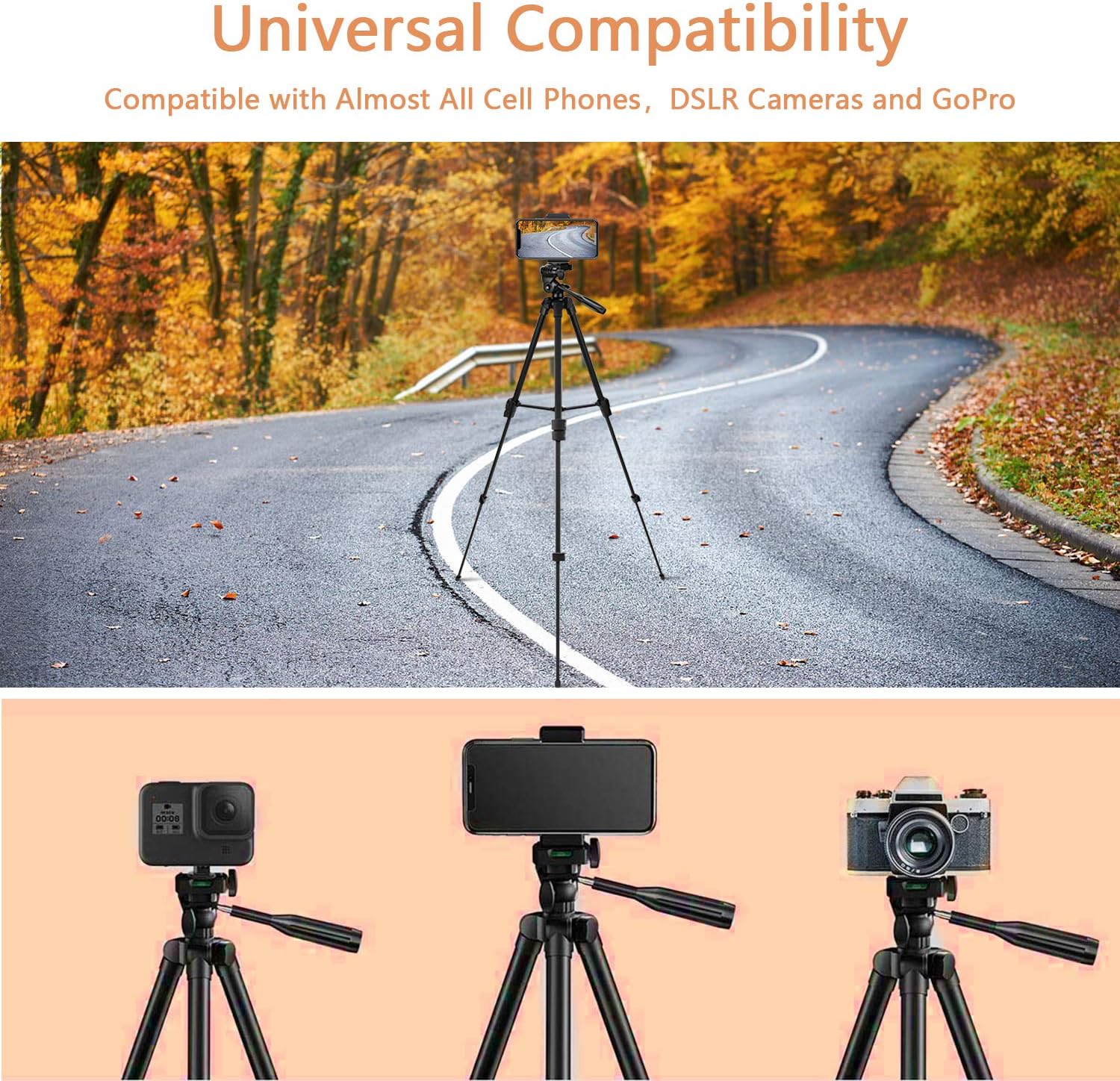 Detalle de Everesta iPhone tripod 54 inch