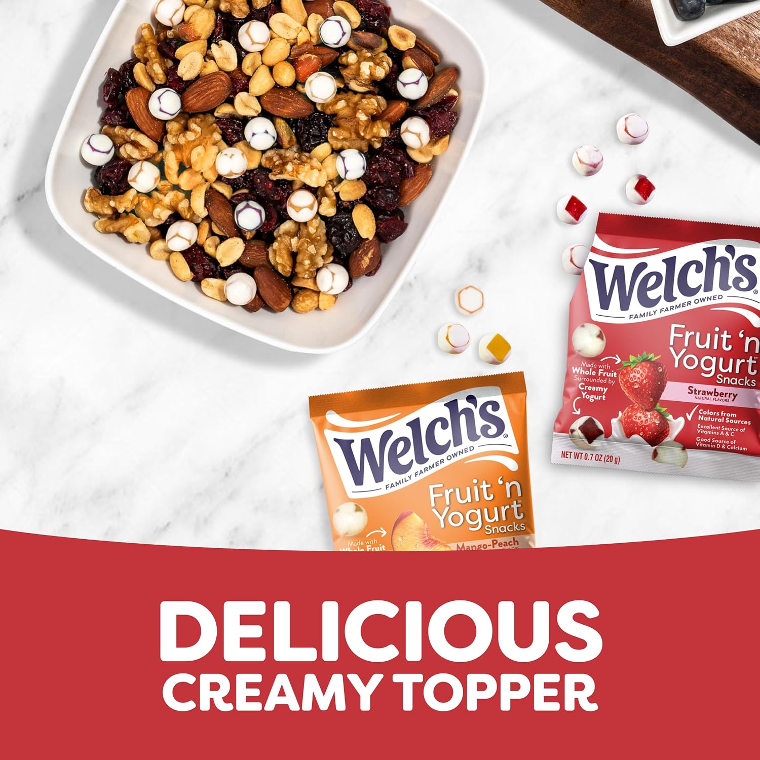Thumbnail 6 de Welch's Fruit 'n Yogurt Variety Pack, 40 Count, 0.7 oz Packs
