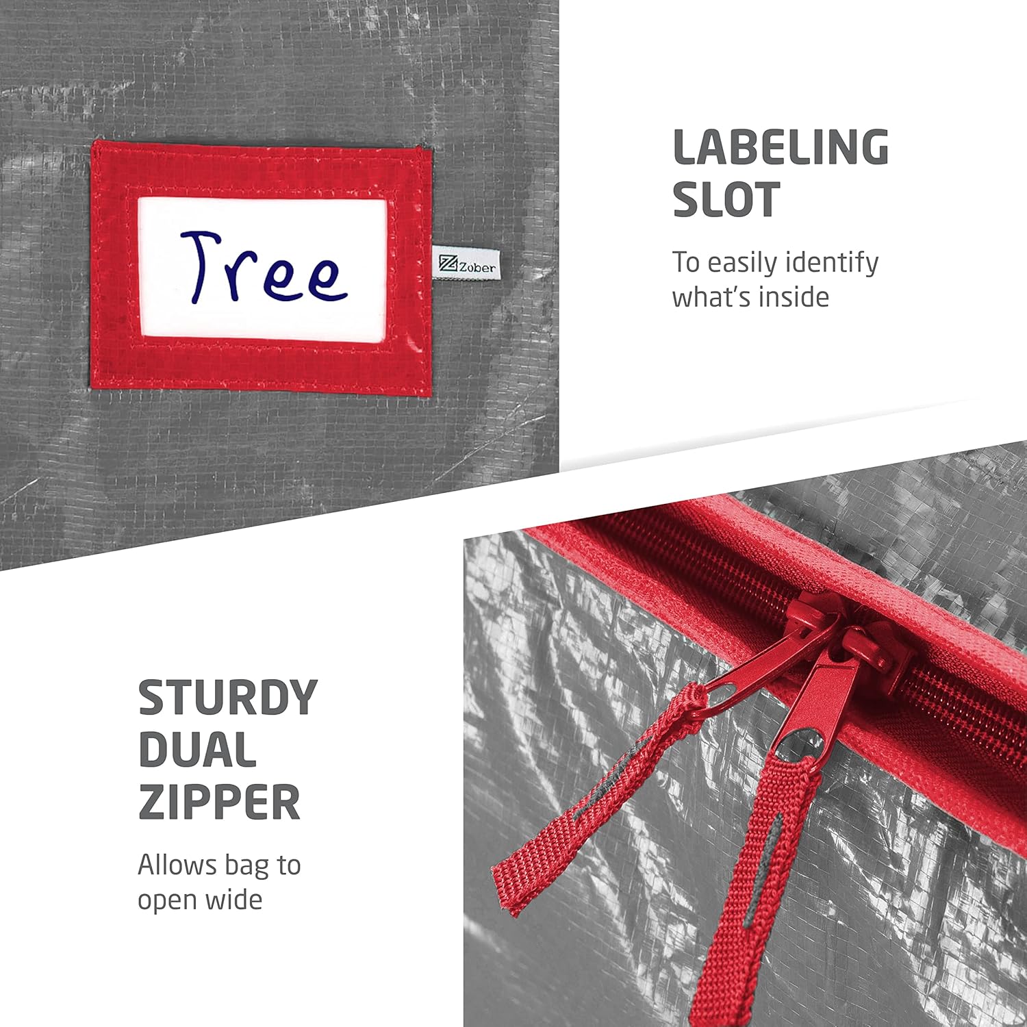 Thumbnail 4 de Zober Large Christmas Tree Storage Bag 9 Ft 🎄