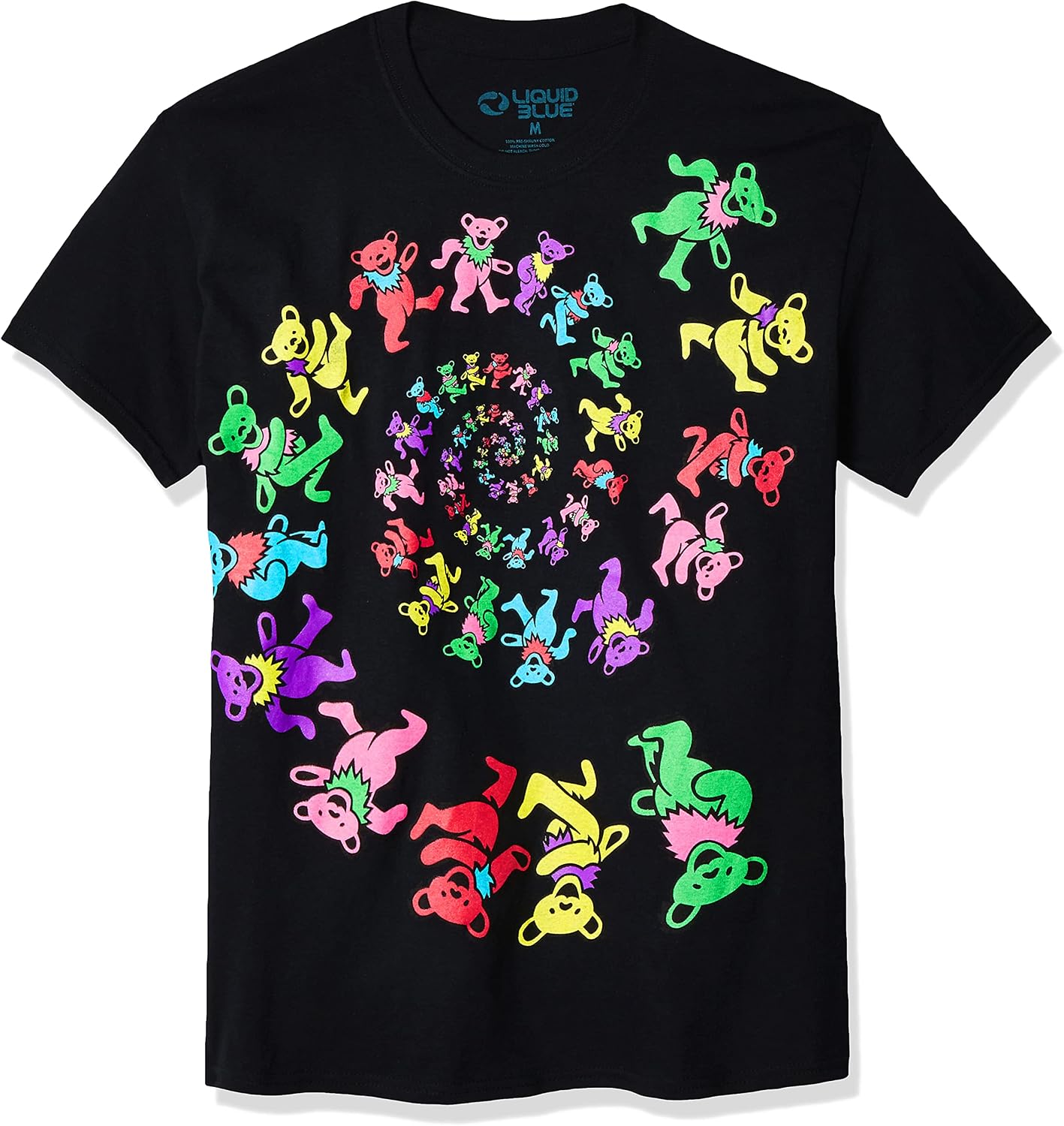 Detalle de Liquid Blue Grateful Dead Spiral Bears T-Shirt