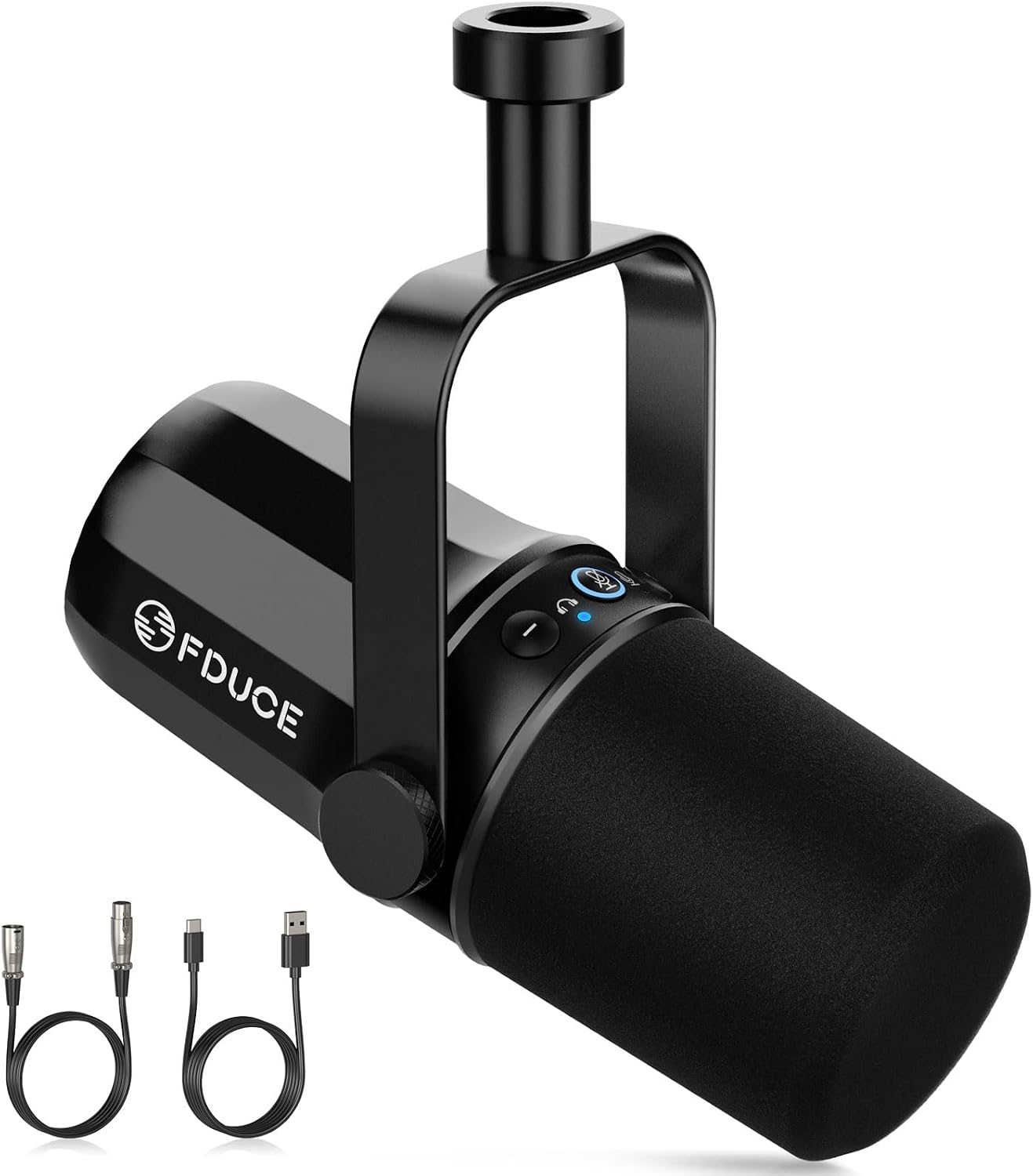 Detalle de FDUCE SL40 Dynamic Podcast Microphone, USB/XLR, Headphone Monitoring