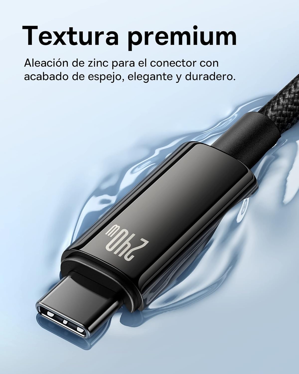 Thumbnail 4 de Baseus Cable Nylon USB C 240W - Carga Rápida ⚡
