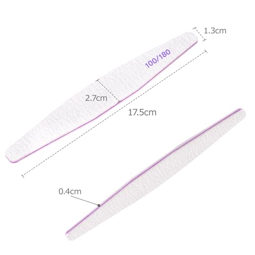 Detalle 2 de 40 pièces lime à ongles professionnel 180/240 gril
