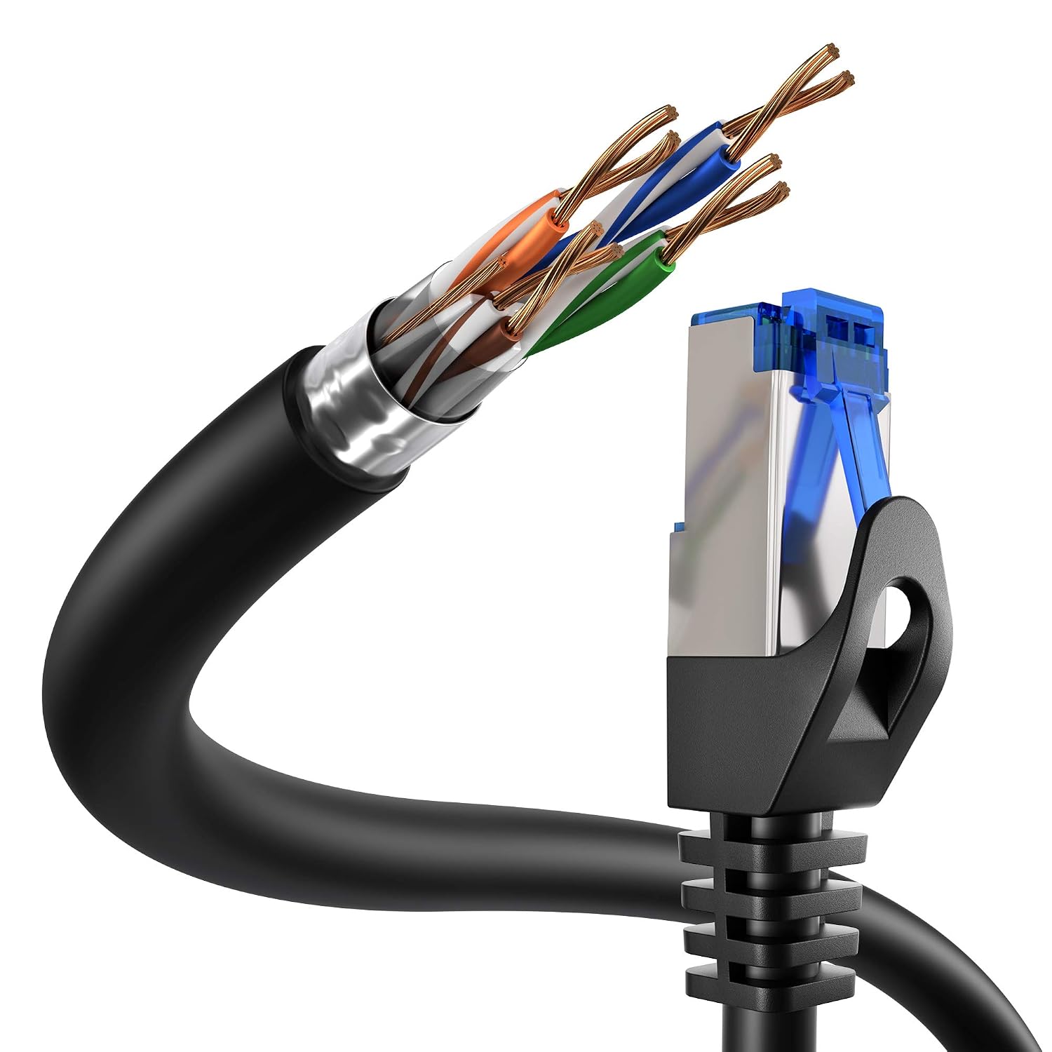 Thumbnail 2 de KabelDirekt Netzwerkkabel 10 m RJ45 Patchkabel
