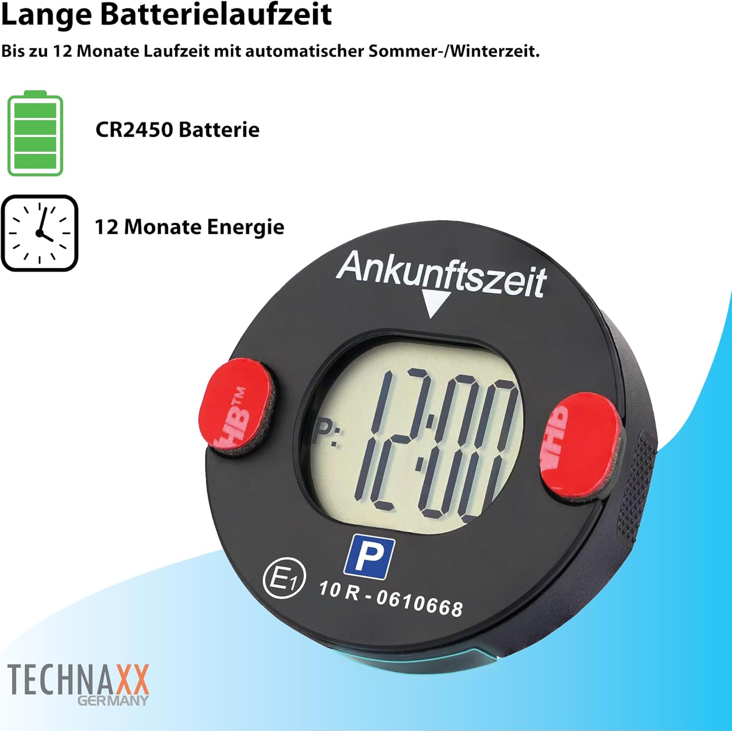 Thumbnail 4 de Technaxx TX-353 elektronische Parkscheibe mit Bewegungssensor und automatischer Zeitumstellung