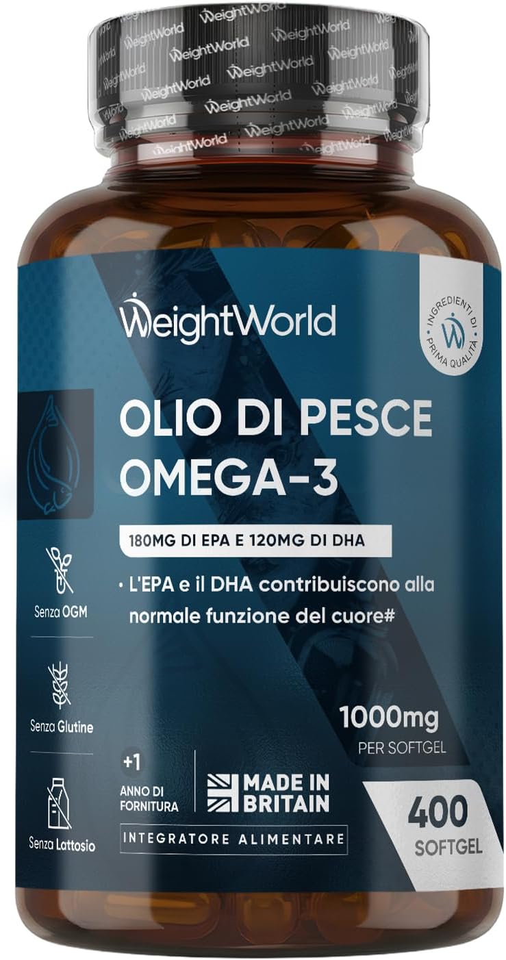 Detalle de WeightWorld Omega 3 400 softgel 1000 mg